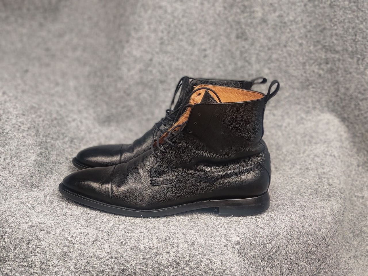 Oliver Sweeney Oliver Sweeney Cagnano Black Leather Ankle classic Boots Size US 10.5 / EU 43-44 - 6 Thumbnail