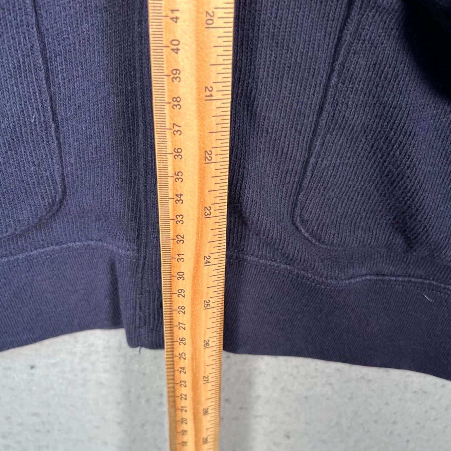 J.Crew J.Crew Womens Medium Blue Button-Up Sweater Cardigan Knit Cotton Long Sleeve Drawstring Collar Casual M Womens Size M / US 6-8 / IT 42-44 - 6 Thumbnail
