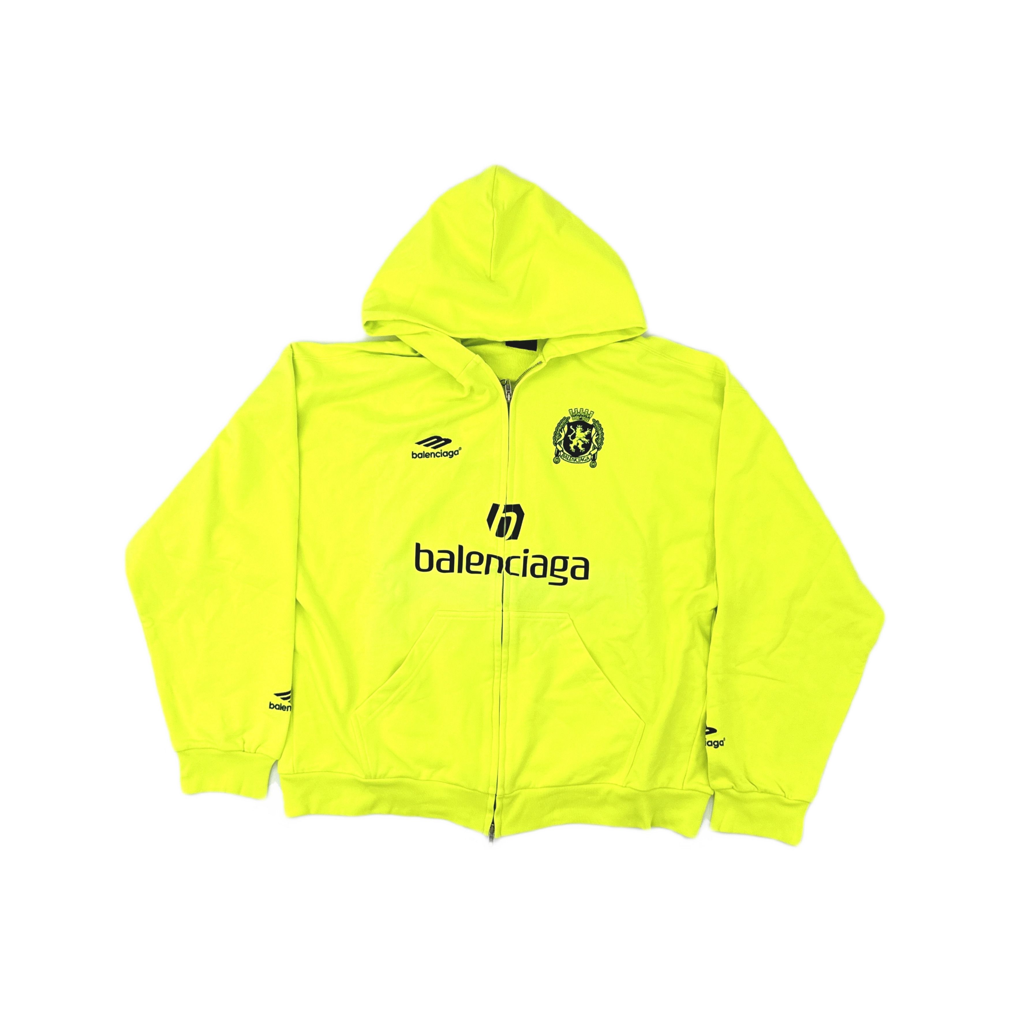 Balenciaga RARE Balenciaga Soccer Zip Up Hoodie TOKYO | Grailed