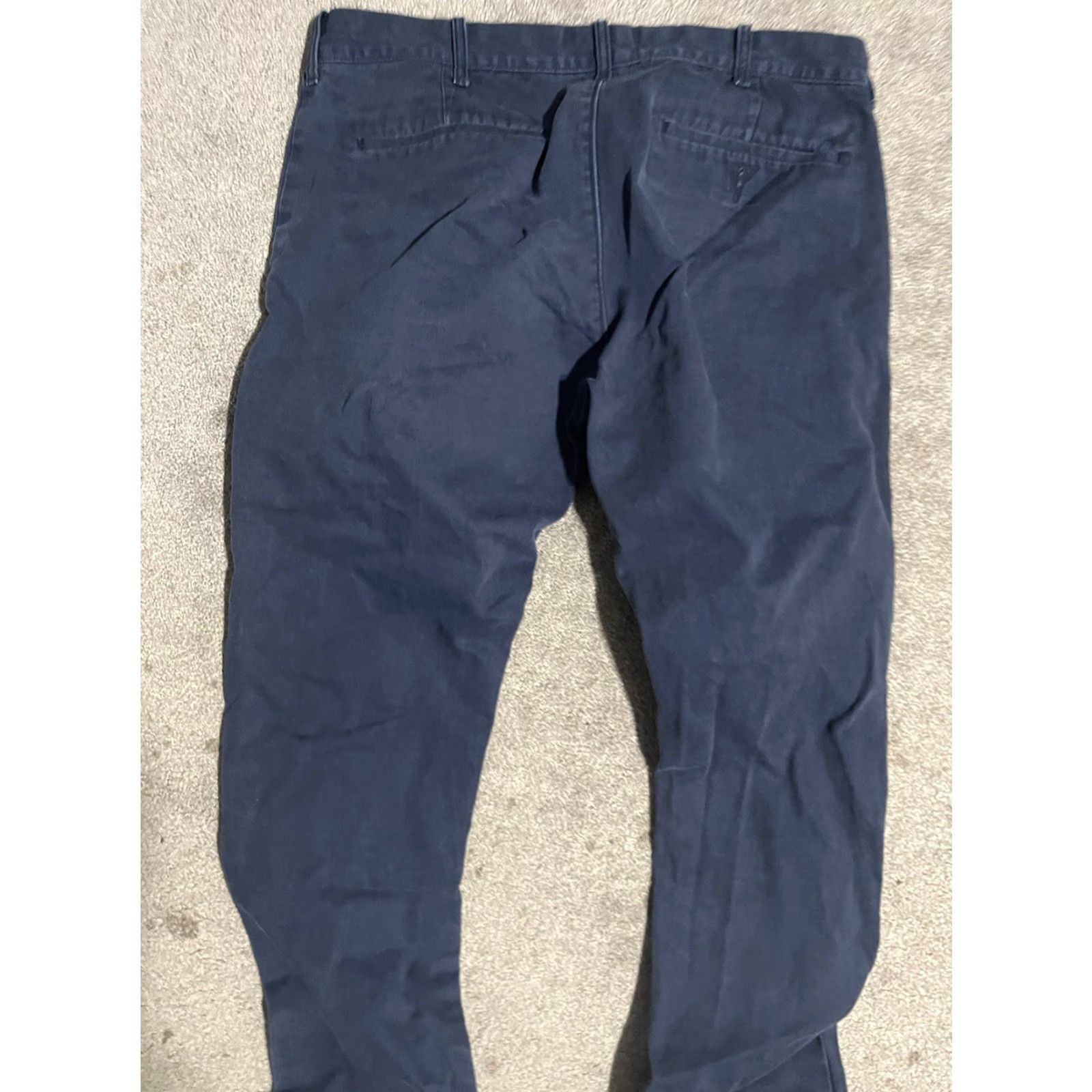 J.Crew J.Crew Pants 32x32 Chino Driggs Navy Blue Straight Leg Cotton Stretch Mens Regular Blue Chino 32x32 Vintage: No Size US 32 / EU 48 - 4 Thumbnail
