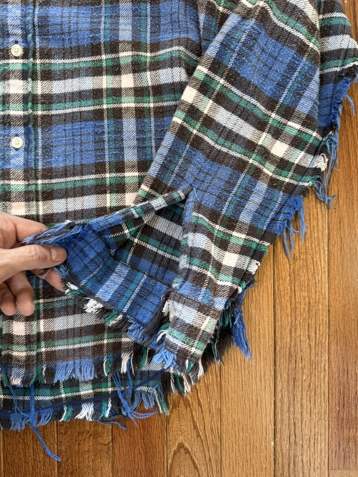R13 Women’s R13 Plaid Distressed Button-Down Shirt - Medium Size M / US 6-8 / IT 42-44 - 4 Thumbnail