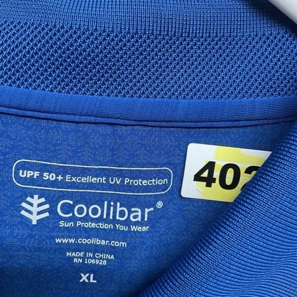 Other NWOT Coolibar Bright Blue UPF50+ Sun Protection Polo Men XL Size US XL / EU 56 / 4 - 2 Thumbnail