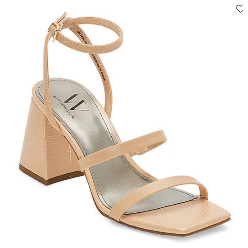 Other Worthington Womens Pico Heeled Sandals Nude Color Size 9.5M Size US 9.5 / IT 39.5 - 1 Thumbnail