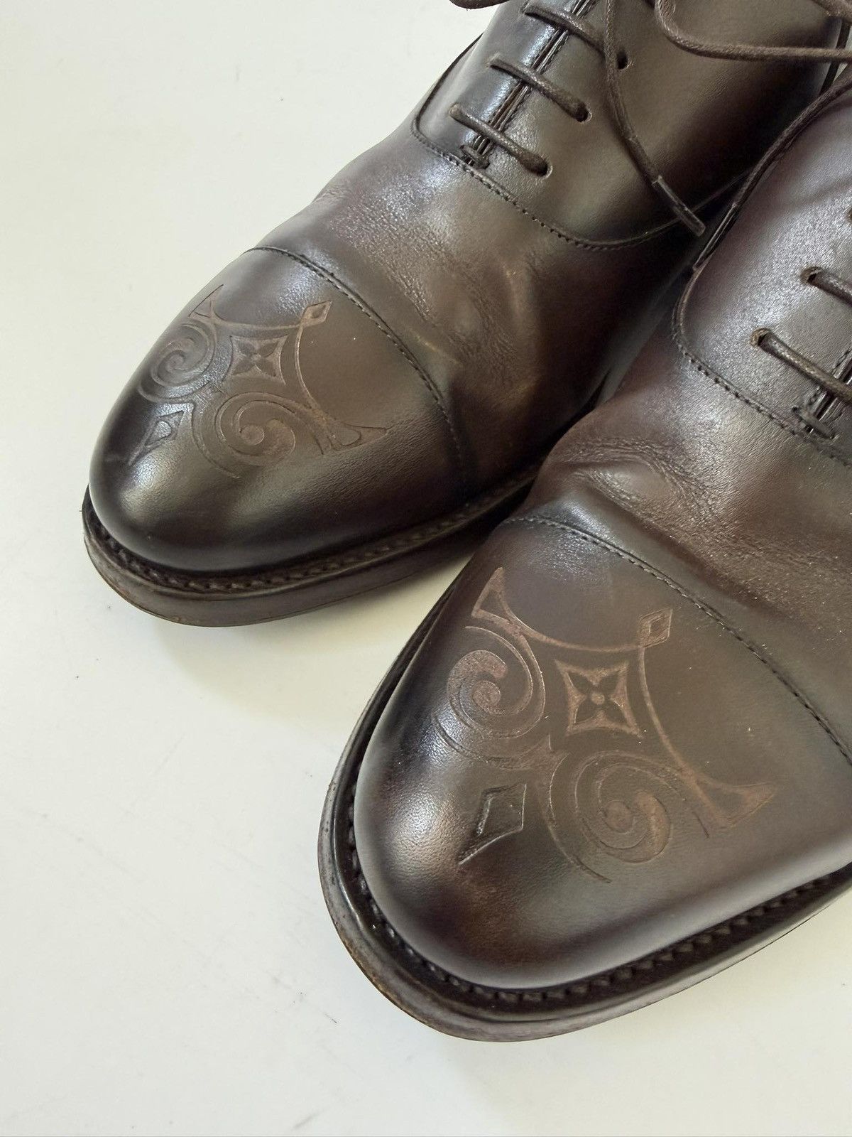 Louis Vuitton Louis Vuitton Monceau Flex Line Derby Brown Size US 5 / EU 37 - 4 Thumbnail