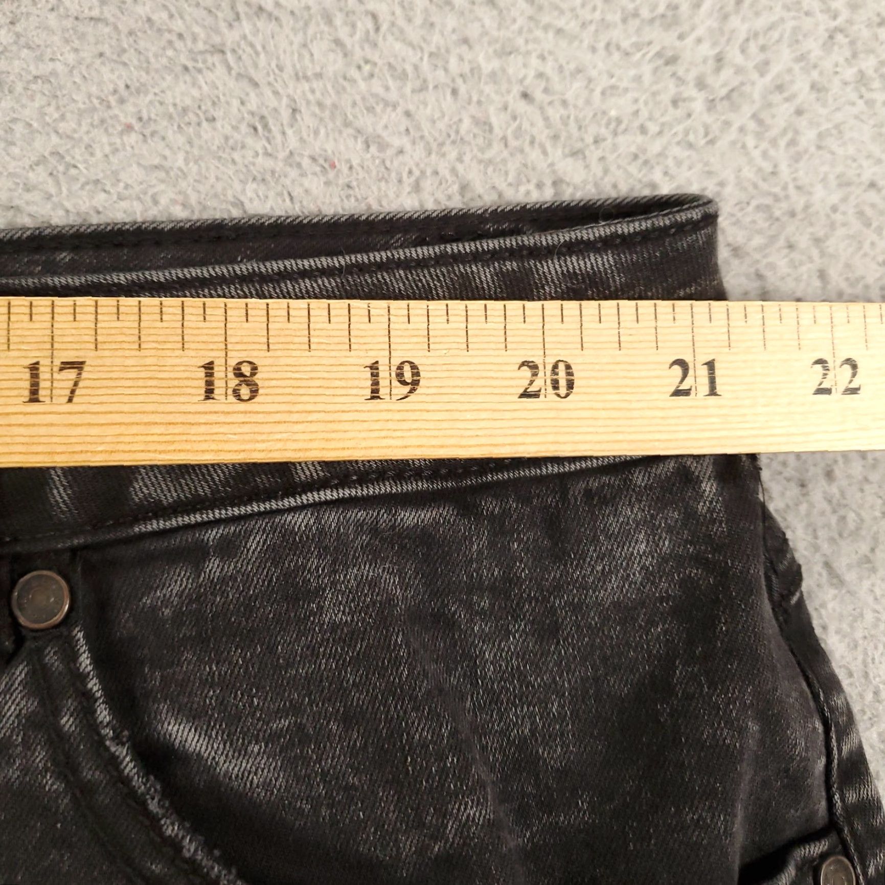 Vintage Cato Jeans Womens 22W Ankle Straight Distressed Wash Black NWT(Size 22W) Regular 5-Pocket Denim Cap Ultr a? Size 40" / US 18 - 4 Thumbnail