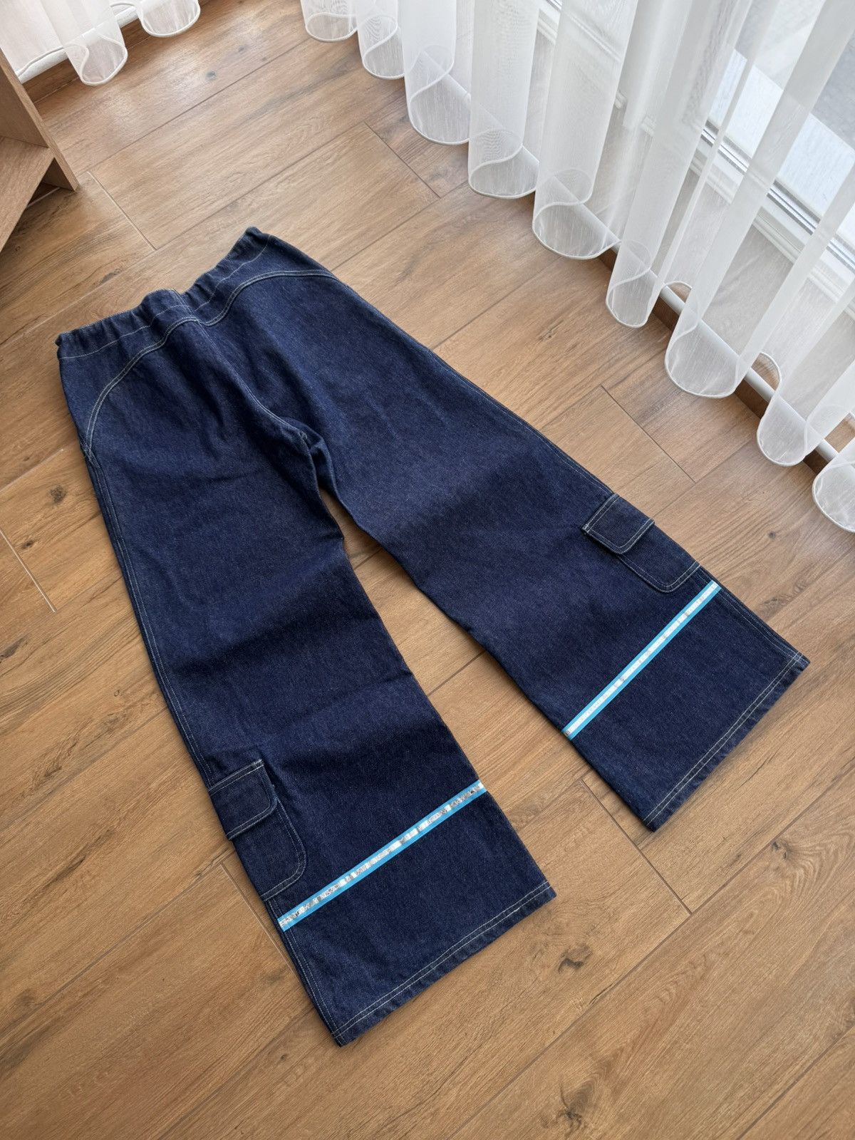 Japanese Brand × Vintage Vintage Auruze for Beau Baker 90s Skate Wide Leg Denim Jeans Size US 30 / EU 46 - 14 Thumbnail