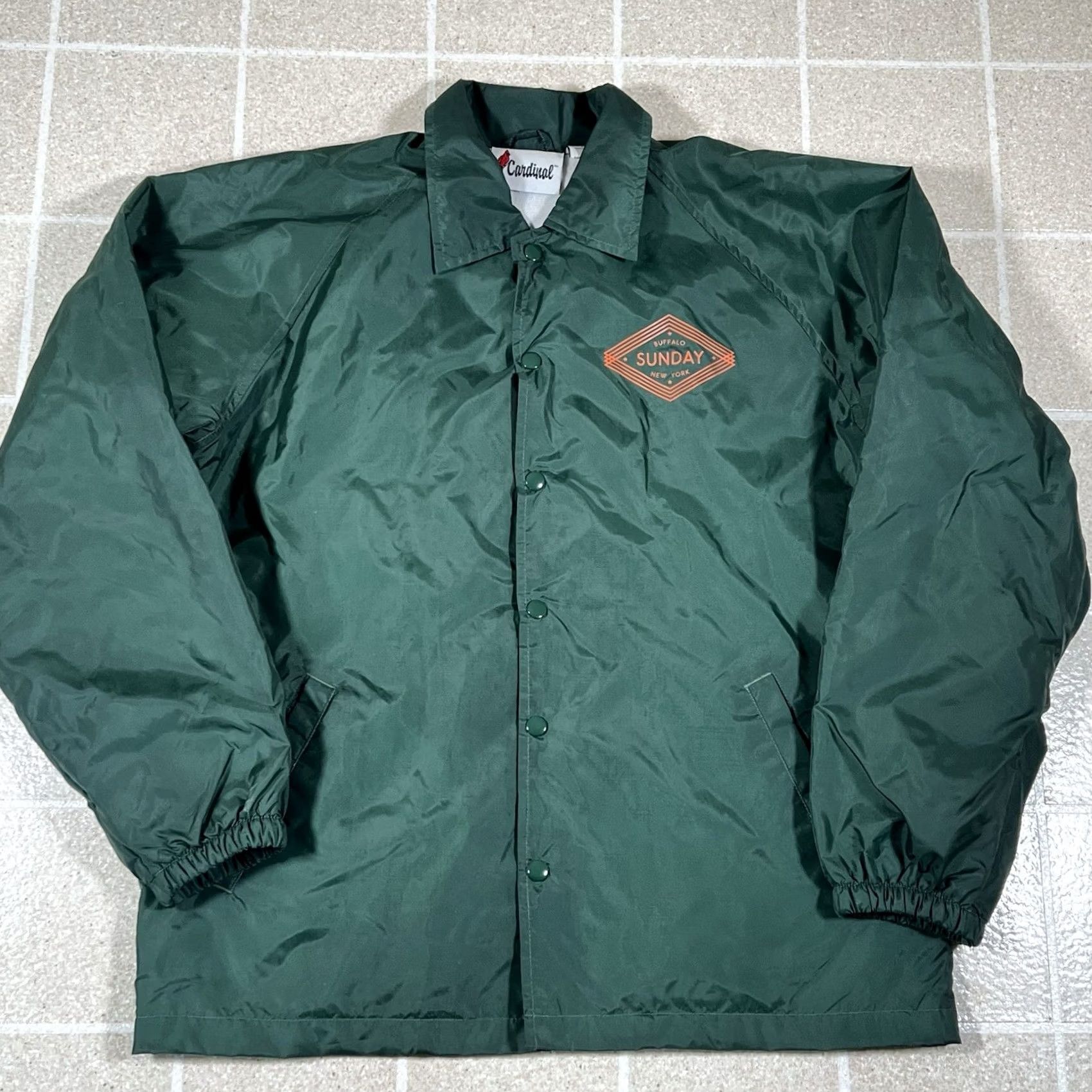 Coach VINTAGE Cardinal Jacket Sundays Skate shop Buffalo Ny Size M Men Nylon Green Windbreaker Jacket Size US M / EU 48-50 / 2 - 2 Thumbnail