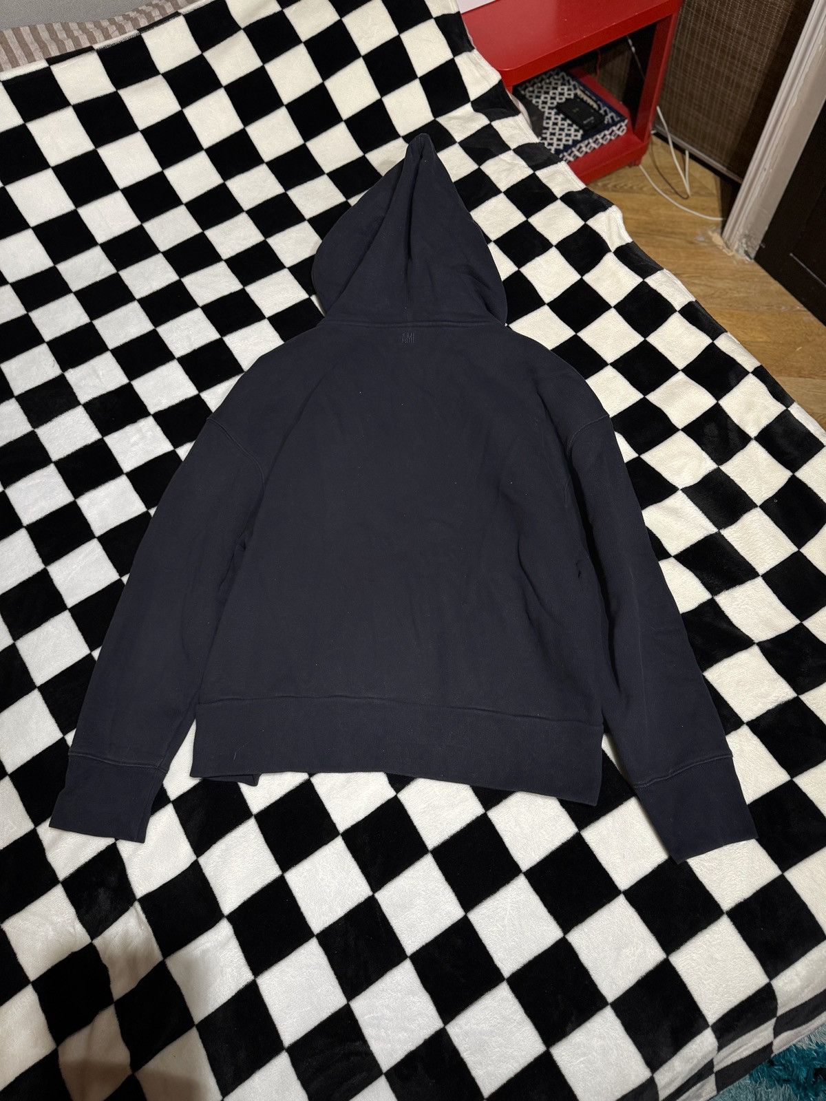 AMI RARE $372 GIANT HEART AMI PARIS HOODIE SWEATER BLUE Size US XXL / EU 58 / 5 - 2 Thumbnail