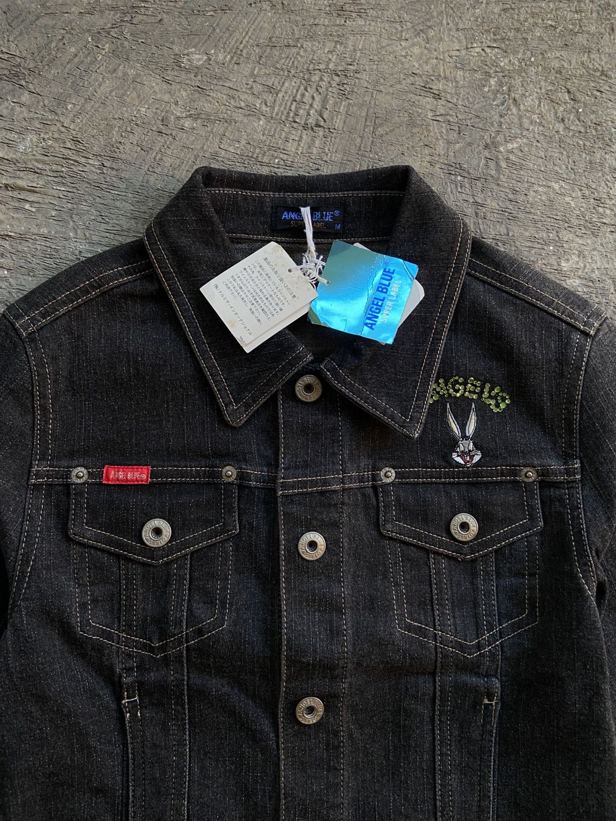 Angel Blue 2000s Angel Blue x Warner Bros - Snap Button Denim Jacket Size M / US 6-8 / IT 42-44 - 3 Thumbnail