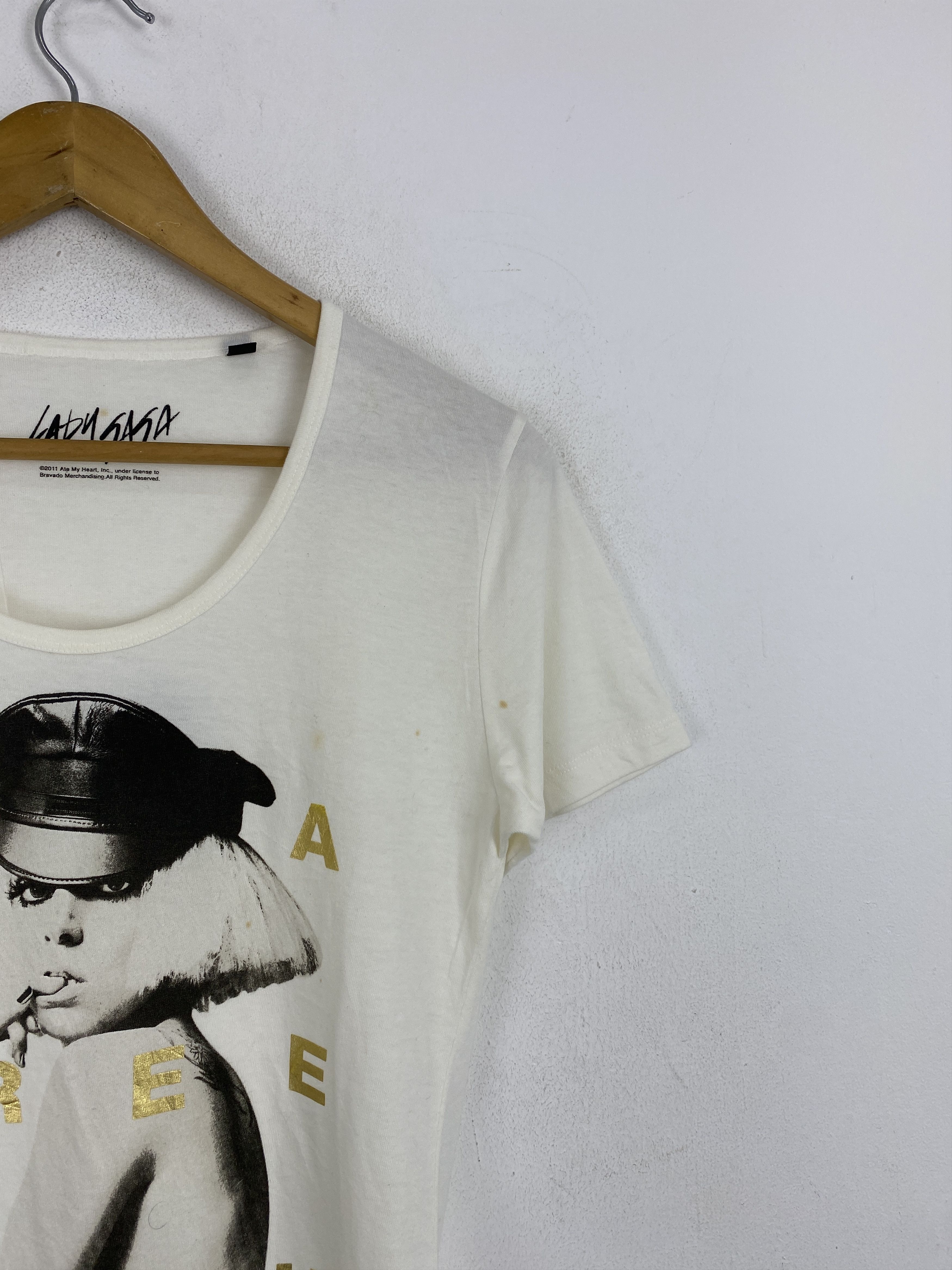 Rockstar Games × Vintage Lady Gaga I'm A Free Bitch Tee Shirt TA0612 Size US XXS / EU 40 - 9 Thumbnail