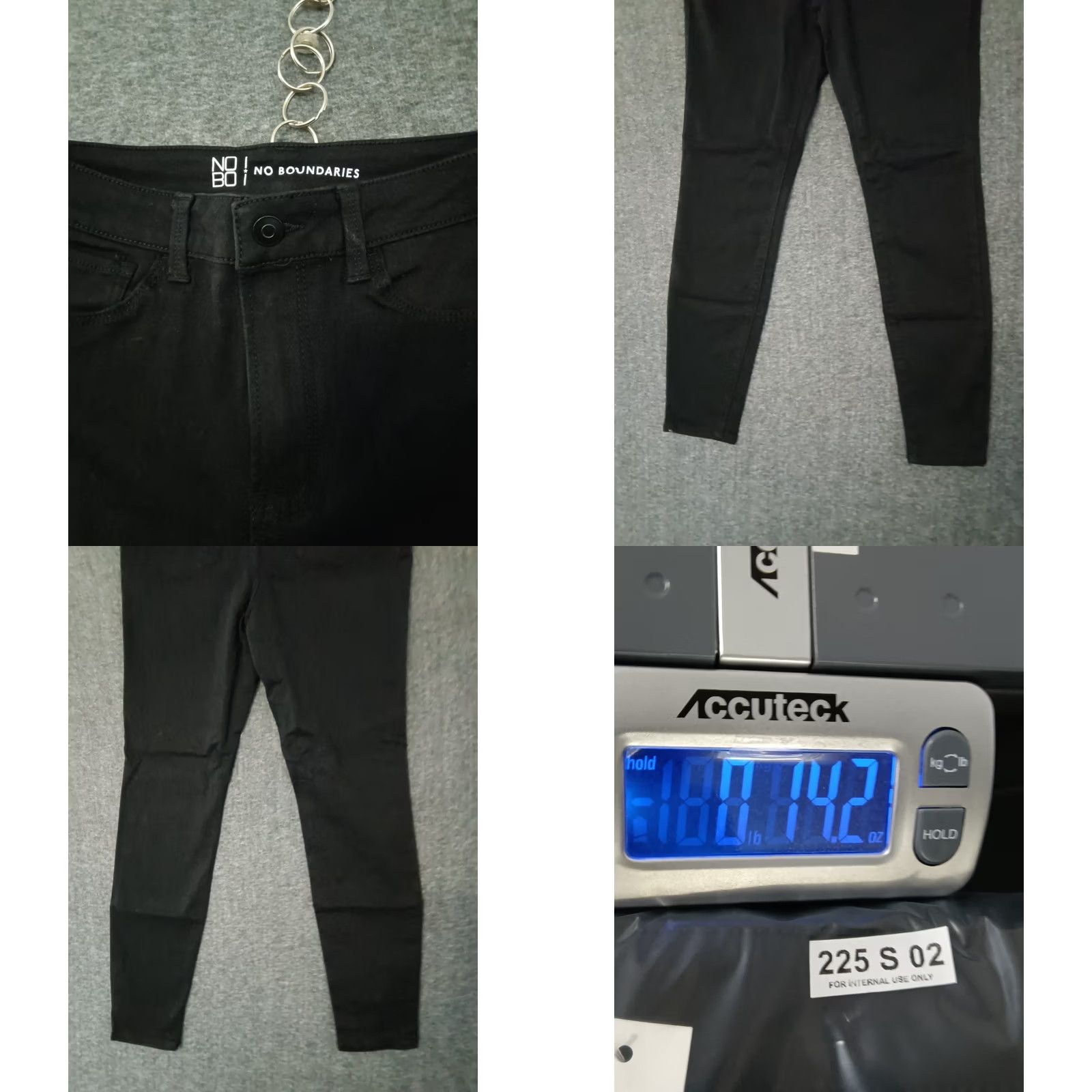 Vintage No Boundaries Jeans Women Black High Juniors Size 7 Skinny 5-Pocket Denim Inseam 26 Inseam Mid Rise 8.5-10.5 Dark Wash Cotton Polyester Spandex Size 28" / US 6 / IT 42 - 8 Thumbnail