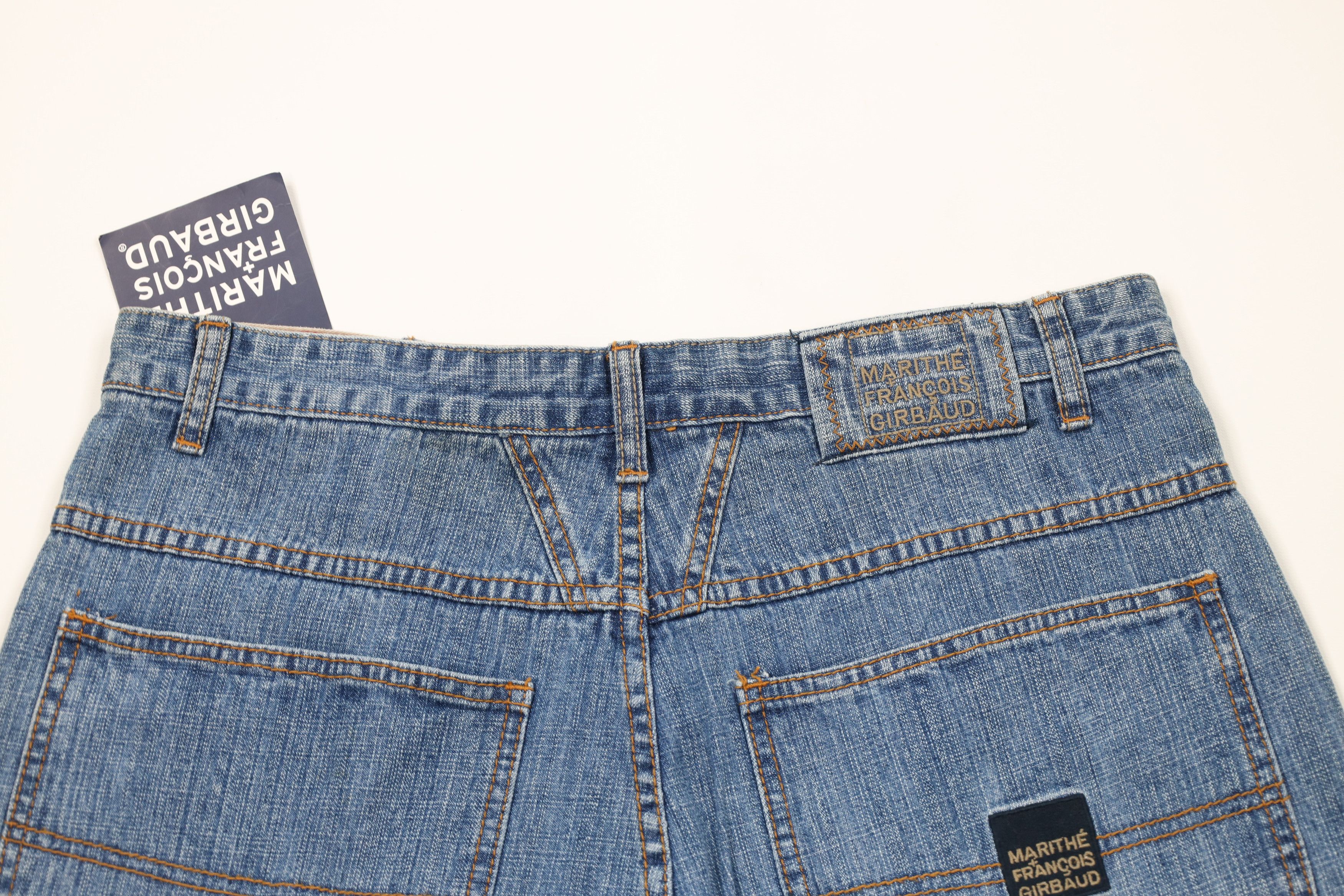 Marithe + Francois Girbaud × Vintage Deadstock Vintage 90s Marithe Francois Girbaud Denim Shorts Size US 33 - 11 Thumbnail