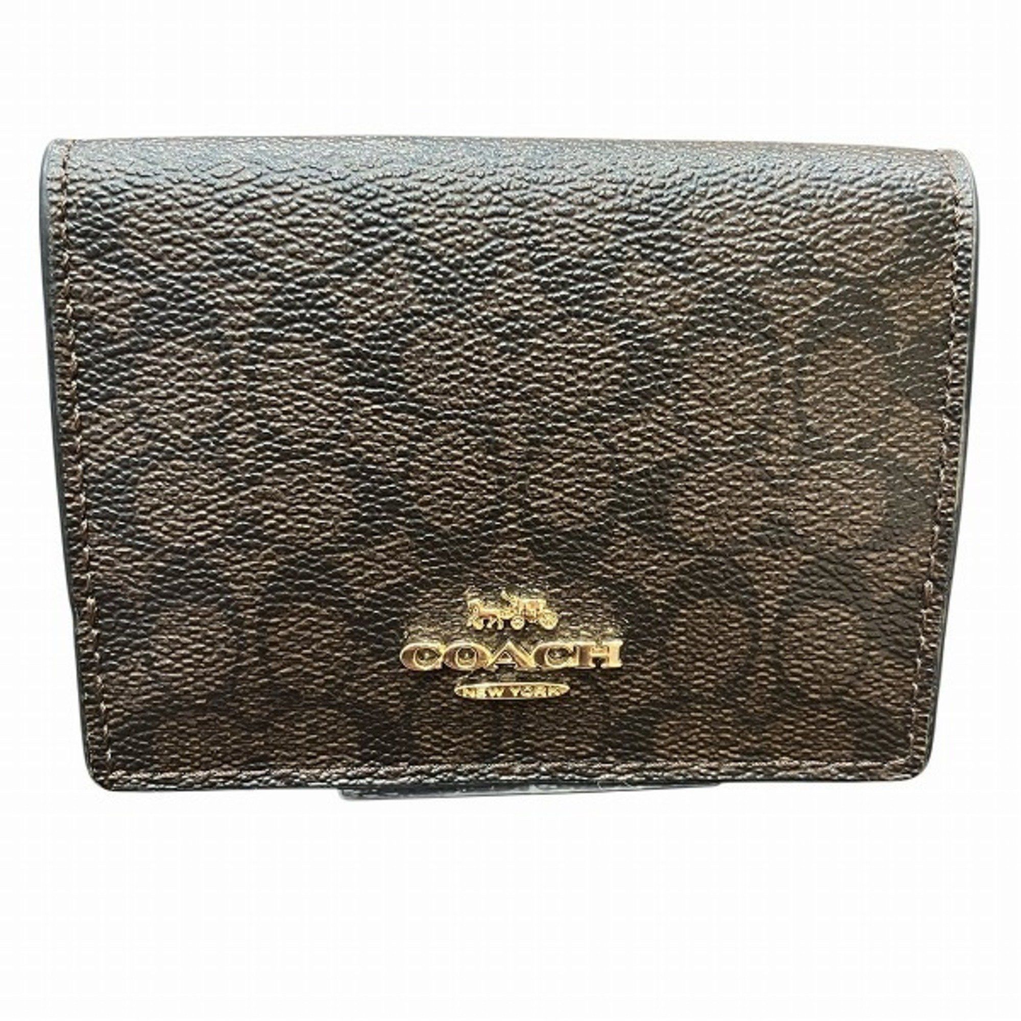 Coach COACH Signature Origami Trifold 91806 Women's Tri-fold Wallet Size ONE SIZE - 1 Thumbnail
