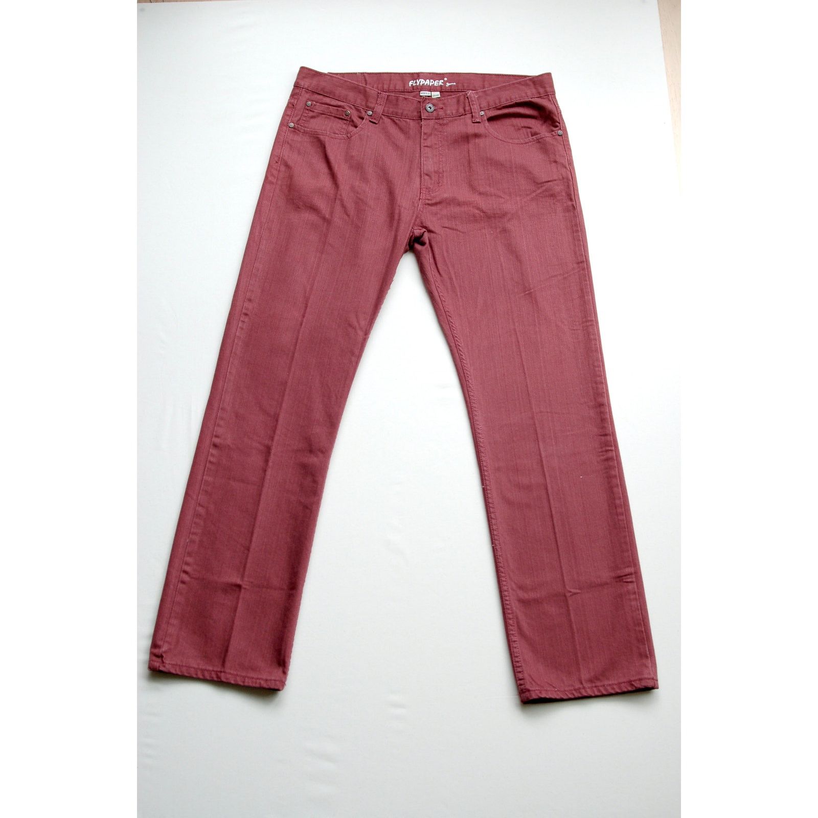 Flypaper Jeans Flypaper Jeans Straight Leg – Oxblood Red | Y2K Vintage Size US 39 - 1 Thumbnail