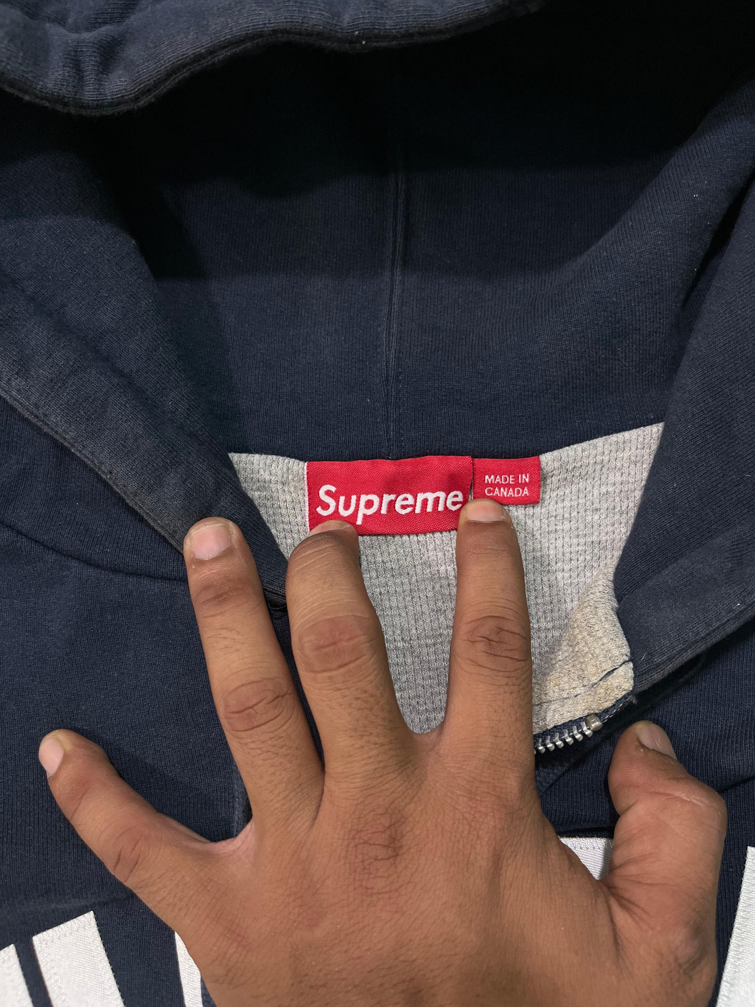 Supreme Supreme Arc Logo Thermal Lined Zip Hoodie Size US XL / EU 56 / 4 - 7 Thumbnail