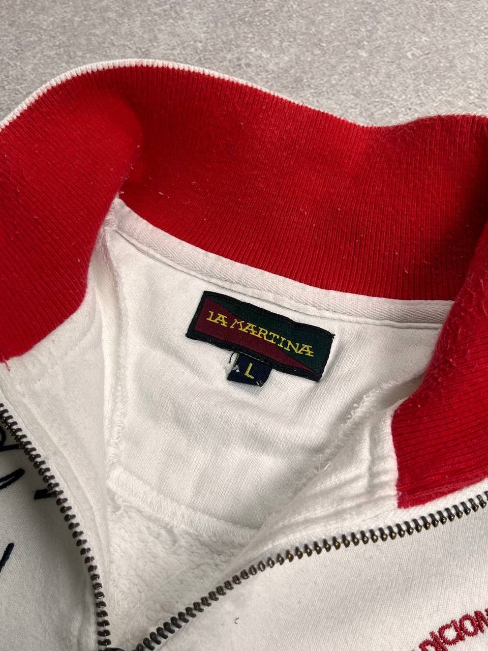 La Martina Vintage La Martina Verbier Quarter Zip Sweater L Size US L / EU 52-54 / 3 - 5 Thumbnail
