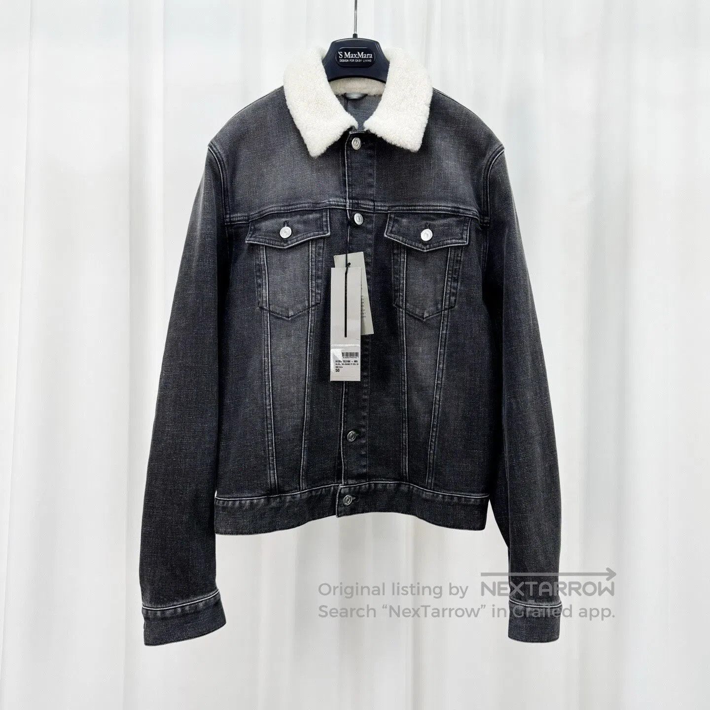 Dior Dior Washed denim jacket with shearling collar| Size US M / EU 48-50 / 2 - 1 Thumbnail