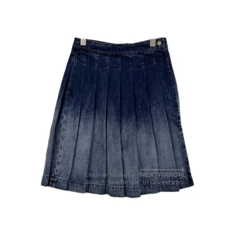 Dior Dior Blue washed gradient full-print jeans skirt Size 42" / US 20 - 1 Thumbnail