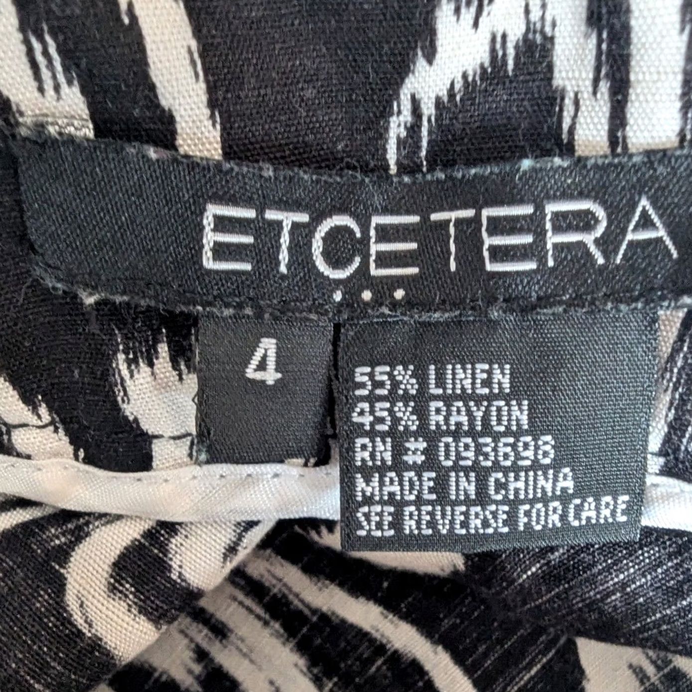Vintage VINTAGE_Abstract Animal Print Mini Skirt Linen Blend Ruffle Zebra Size 4 Size 27" / US 4 / IT 40 - 7 Thumbnail