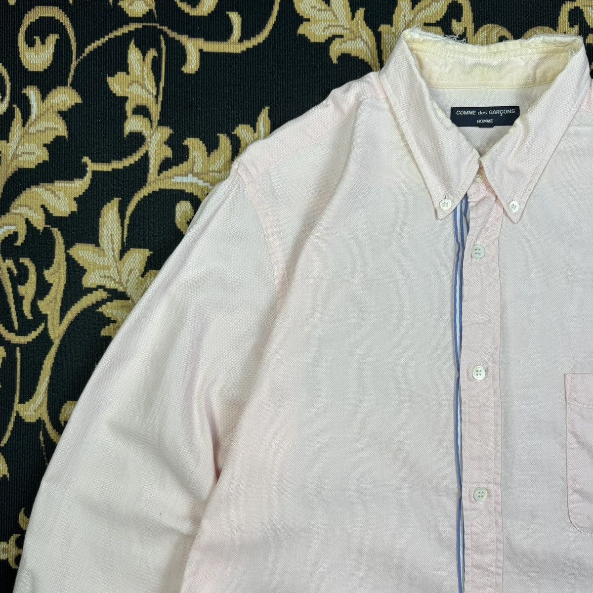 Comme des Garcons Comme des Garcons Homme Distressed Collar Shirt Size US S / EU 44-46 / 1 - 4 Thumbnail