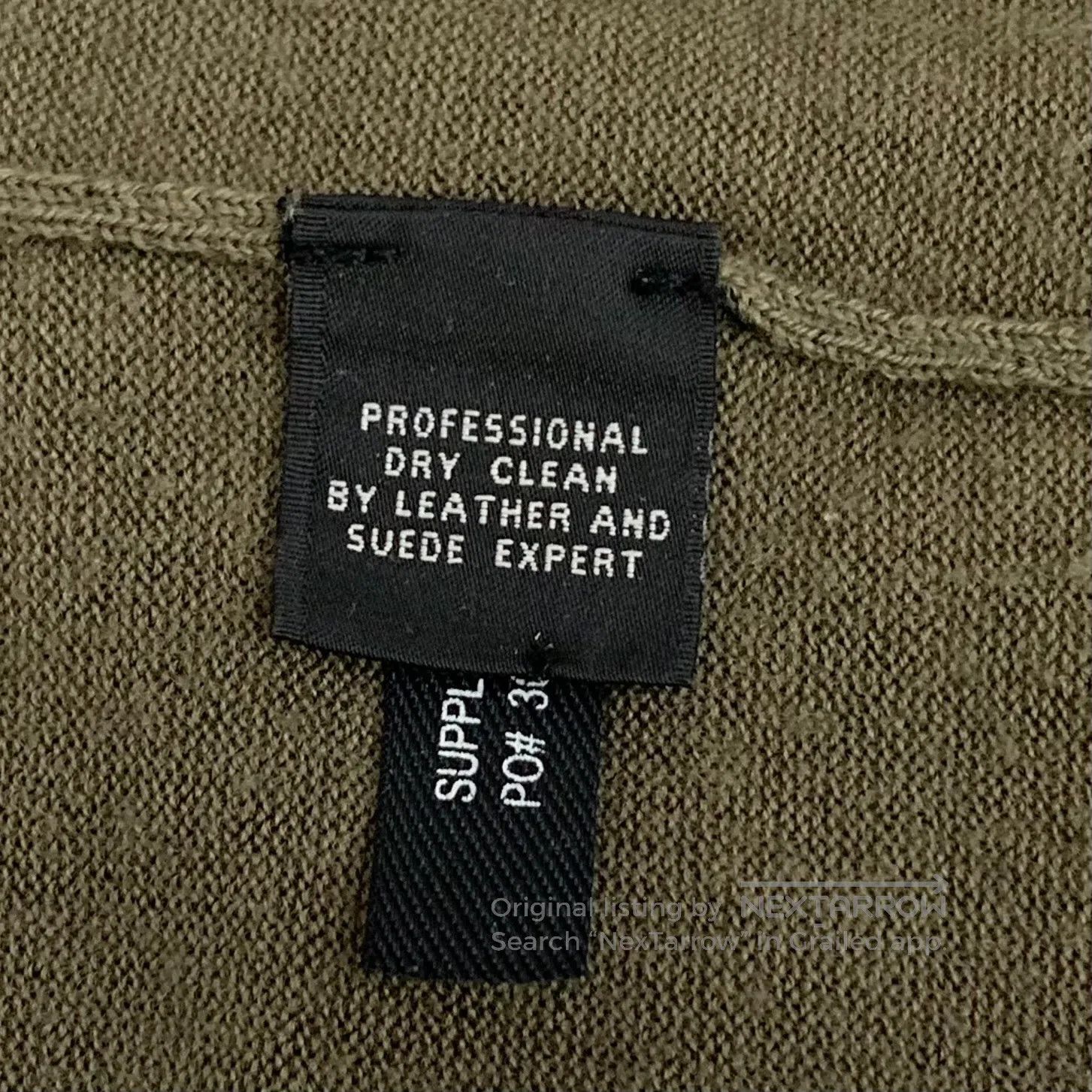 Polo Ralph Lauren Ralph Lauren Military Green Leather Patch Wool Round Neck Size US M / EU 48-50 / 2 - 6 Thumbnail