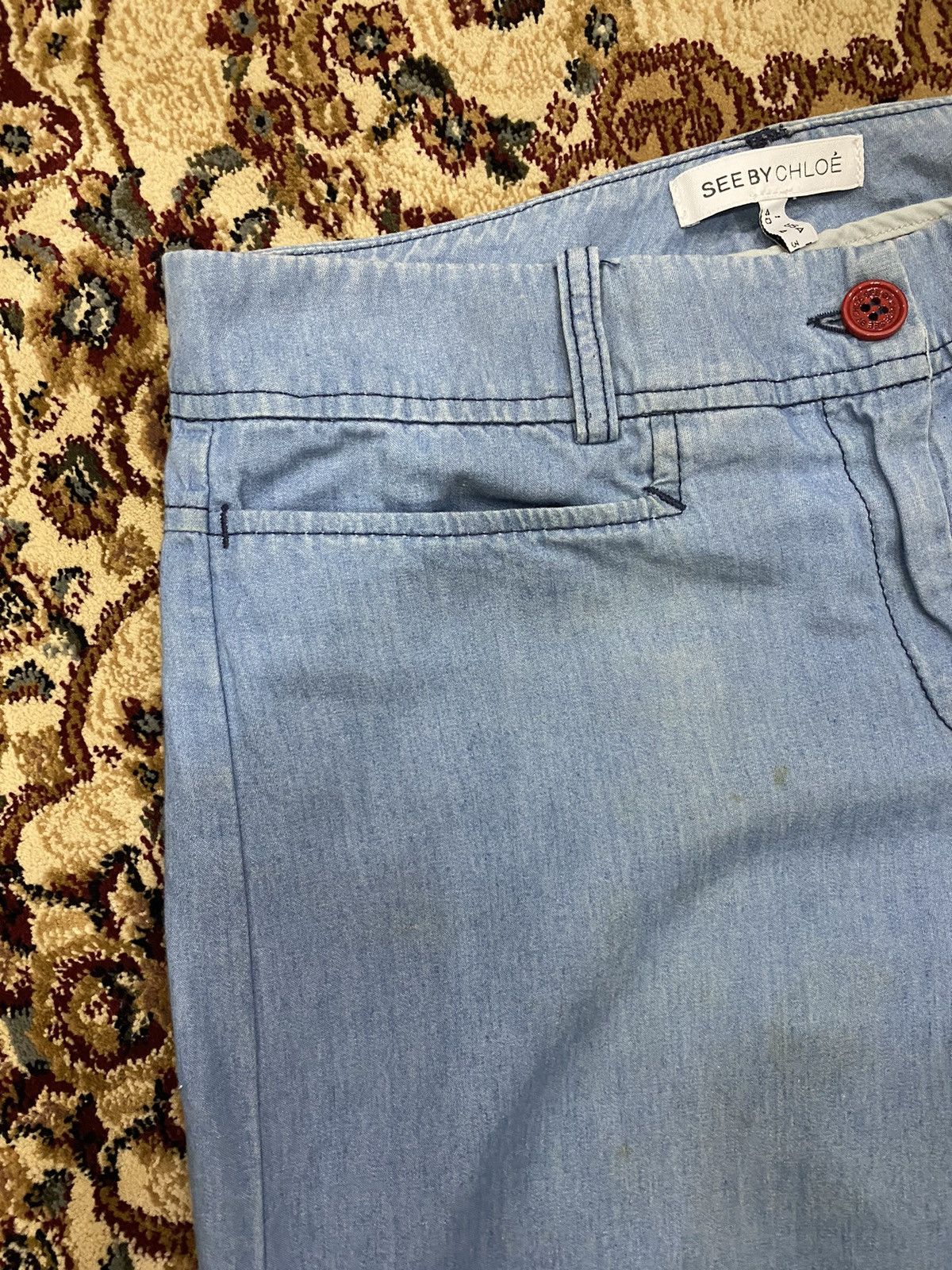 See by Chloe See by Chloe Wide Leg Jean Size 27" / US 4 / IT 40 - 6 Thumbnail