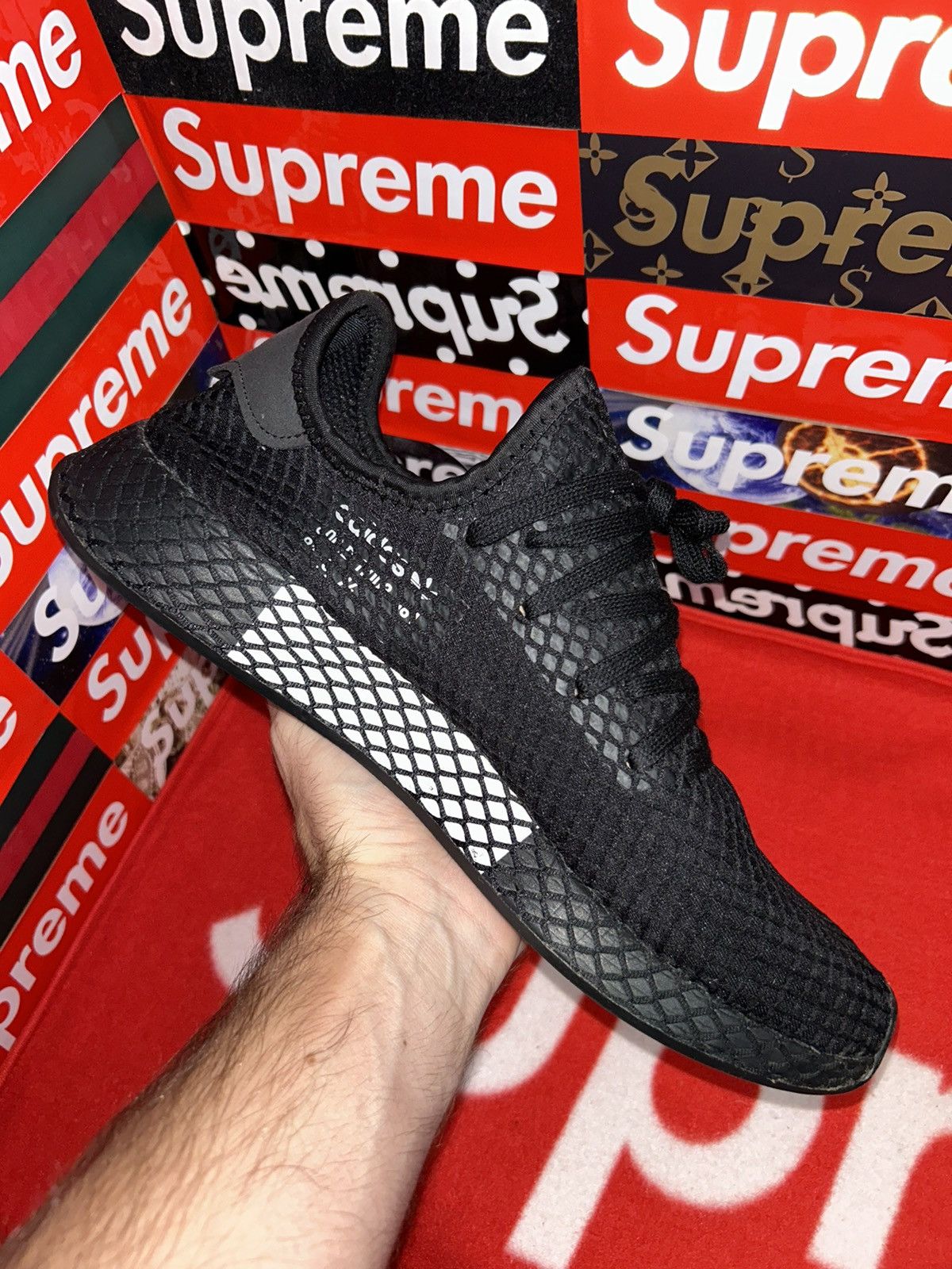 Adidas adidas Deerupt Core Black B41768 size 13 Size US 13 / EU 46 - 7 Thumbnail