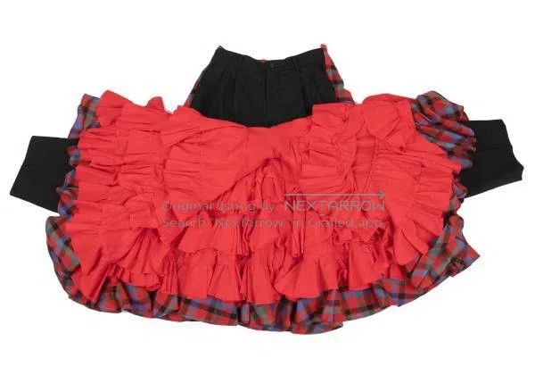 Comme des Garcons Comme des Garcons size S Black vintage tartan Baroque styl Size 23" - 4 Thumbnail