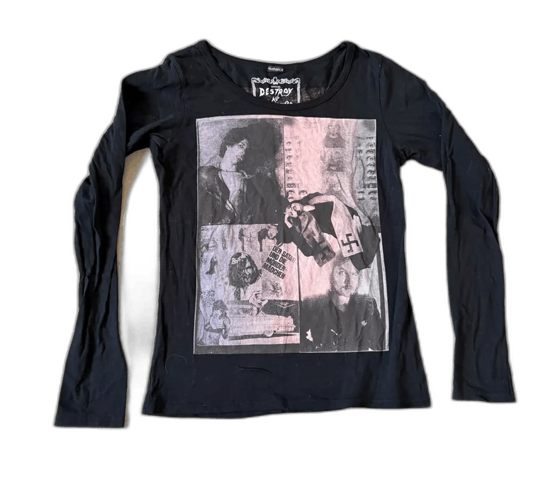 Hysteric Glamour Vintage Printed Long Sleeve T-shirt Size M / US 6-8 / IT 42-44 - 1 Thumbnail