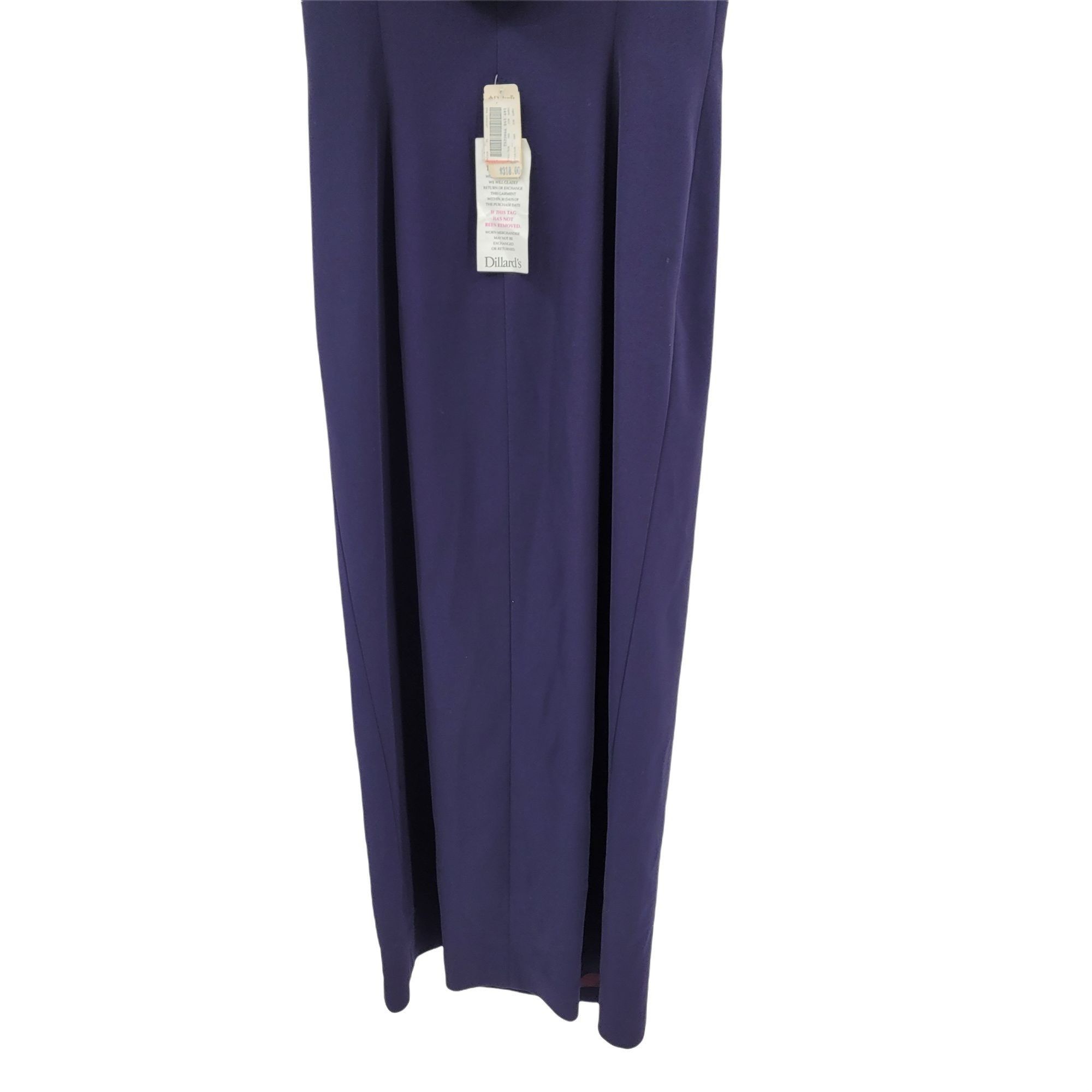 Elie Tahari Vtg Tahari Navy Gown Sz 12 Formal Peekaboo Cutout Draped Bac Size XL / US 12-14 / IT 48-50 - 5 Thumbnail