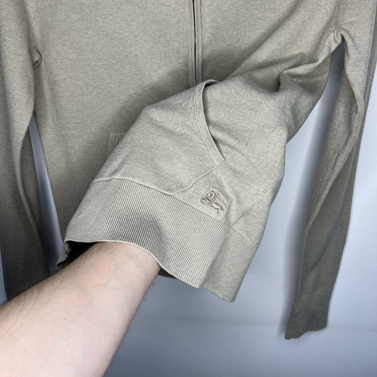 Burberry × Vintage Burberry Vintage Wool Zip Sweater Nova Check Size M / US 6-8 / IT 42-44 - 7 Thumbnail