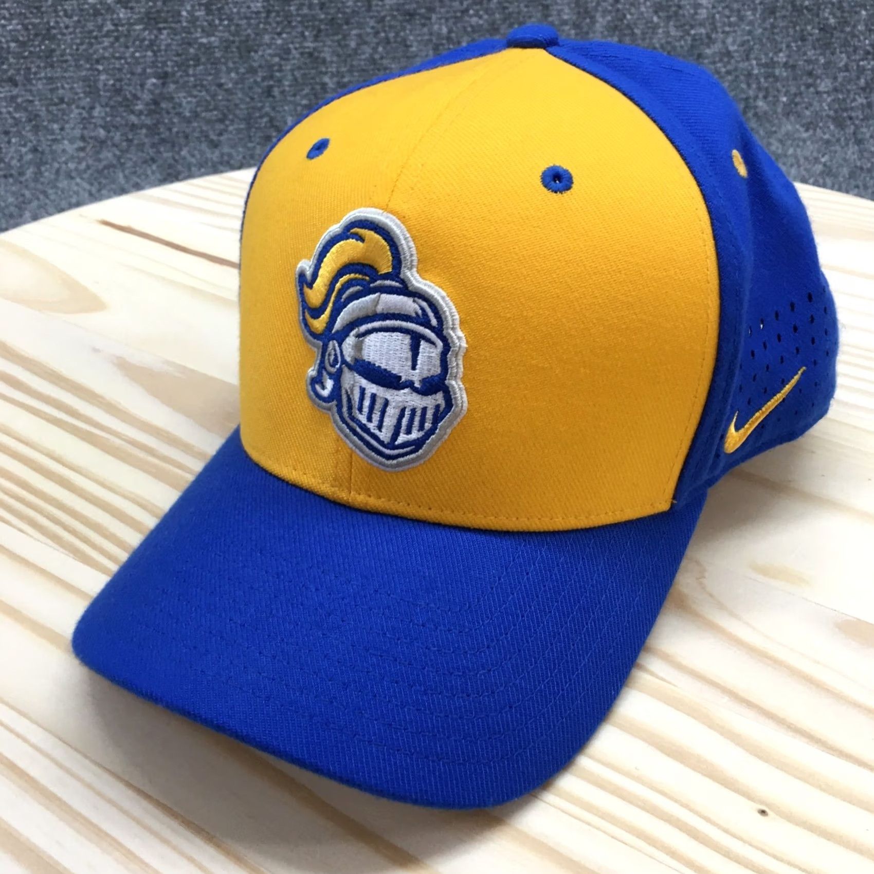 Nike Nike St Michael Albertville Knights Baseball Cap Blue Yellow Dri-Fit Fitted Size ONE SIZE - 2 Thumbnail