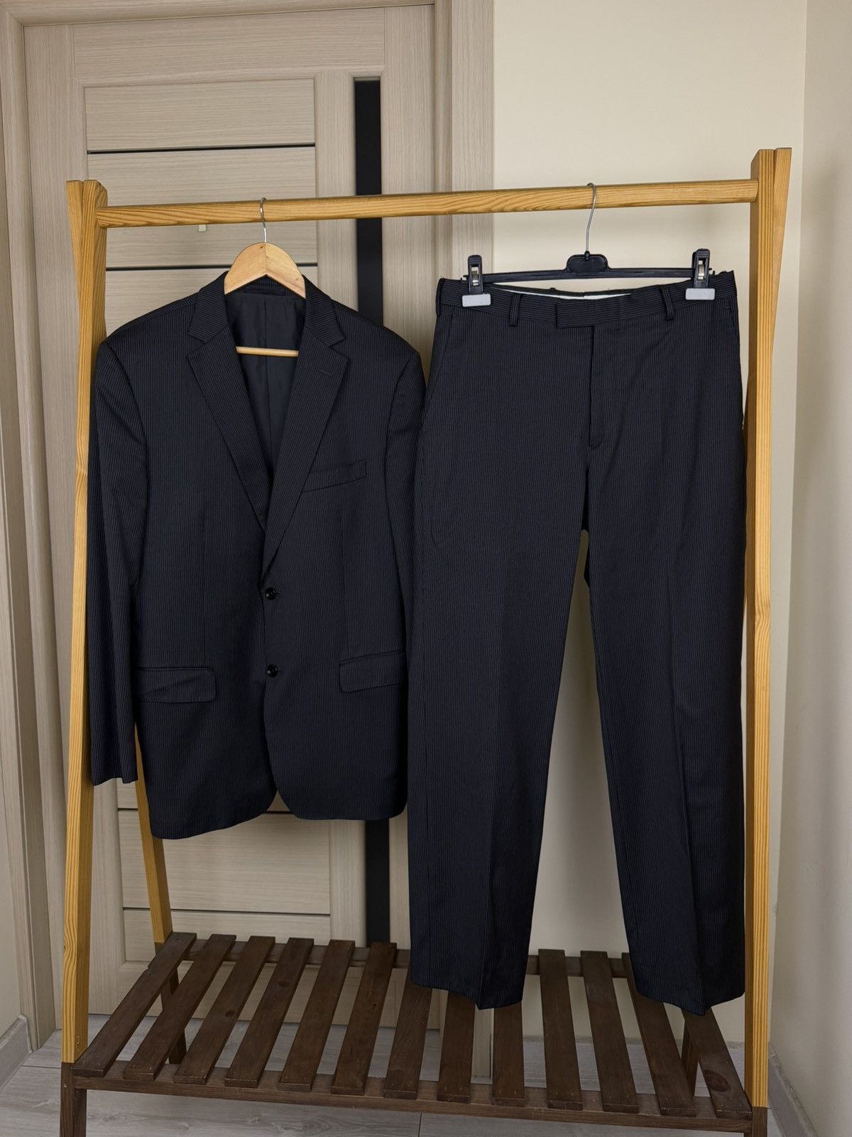 Vintage ZZegna striped City Wool Suit Zegna wool tracksuit