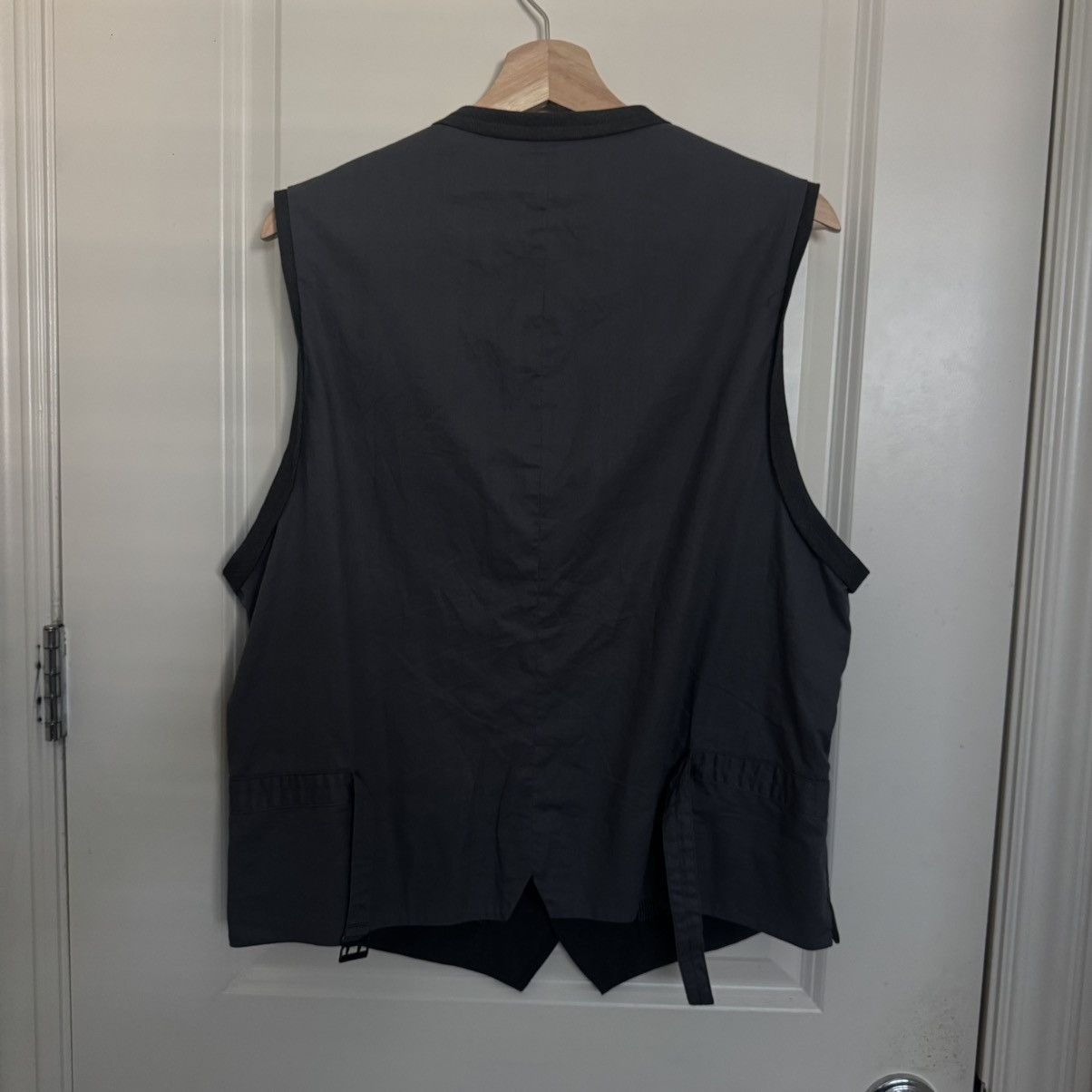 John Varvatos 7 Button Gray Wool Vest 52