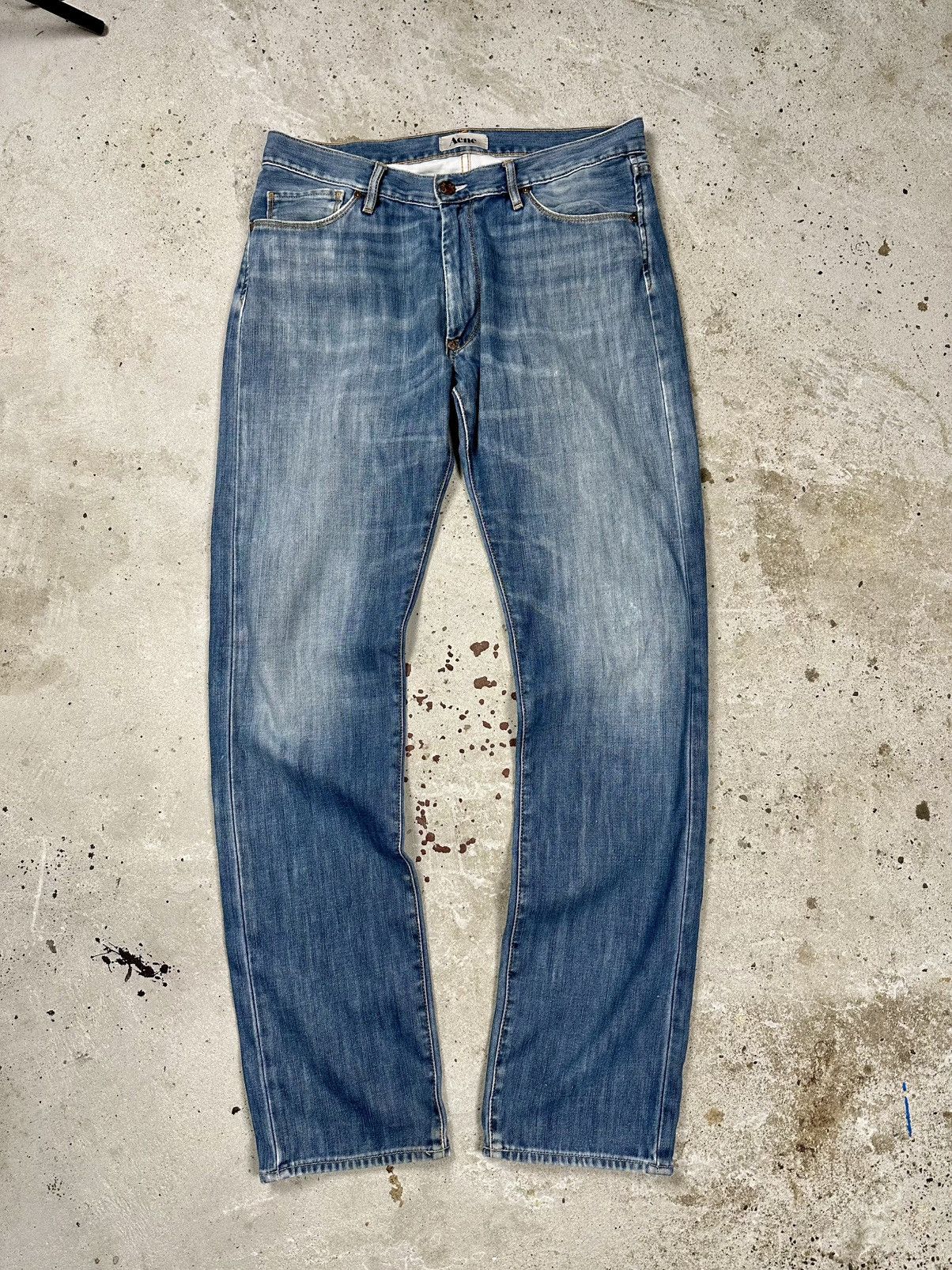 Acne Studios × Vintage Vintage Acne Studios Mod New Shaved Distressed Denim Jeans Size US 34 / EU 50 - 2 Thumbnail
