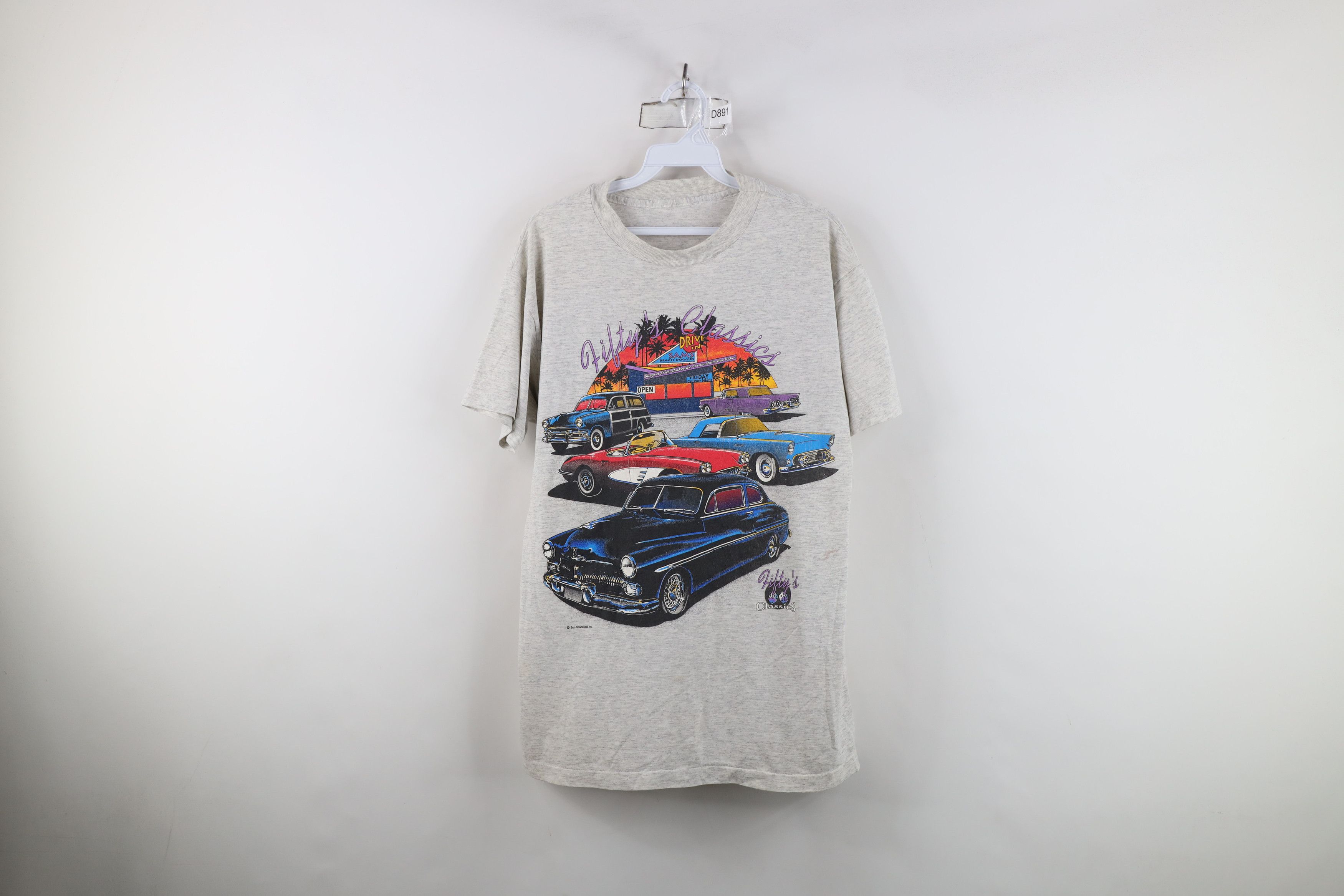 Vintage Vintage 90s Streetwear Diner Hot Rod Fiftys Classics T-Shirt Size US M / EU 48-50 / 2 - 1 Thumbnail