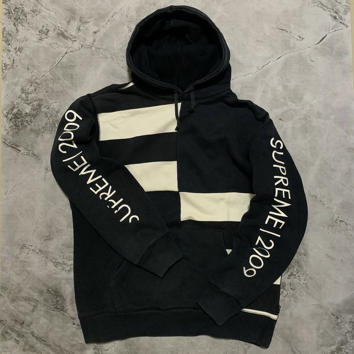 Supreme Supreme 2009 Block Stripe Hoodie Size US XL / EU 56 / 4 - 1 Thumbnail