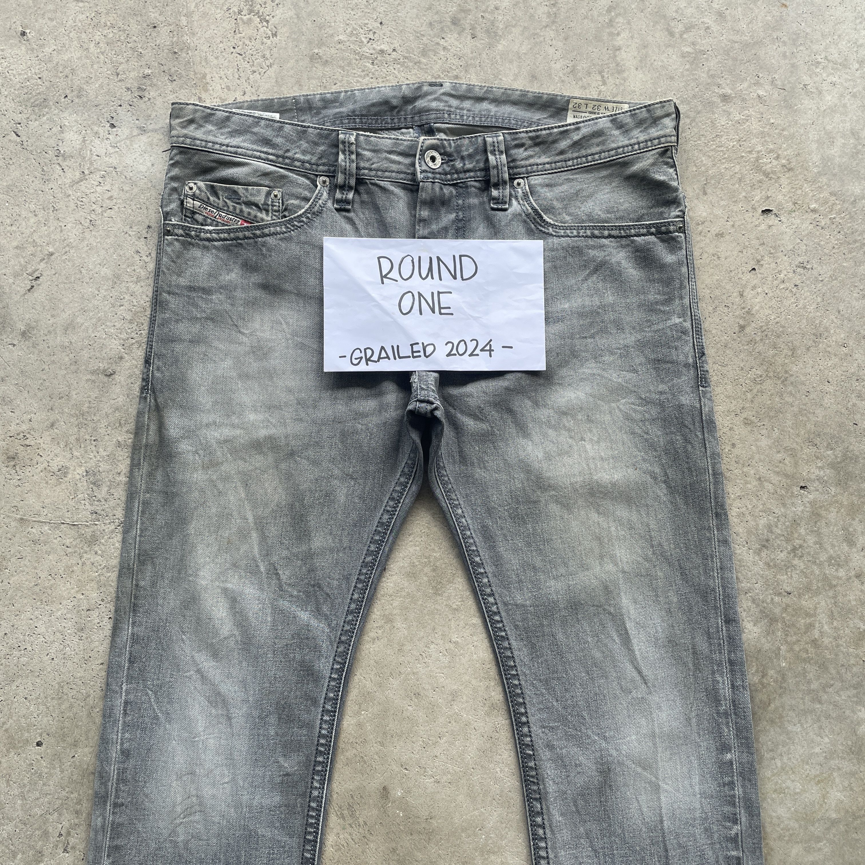 Diesel W35 VINTAGE DIESEL INDUSTRY JEANS BLACK FADED DENIM PANTS Size US 35 - 3 Thumbnail