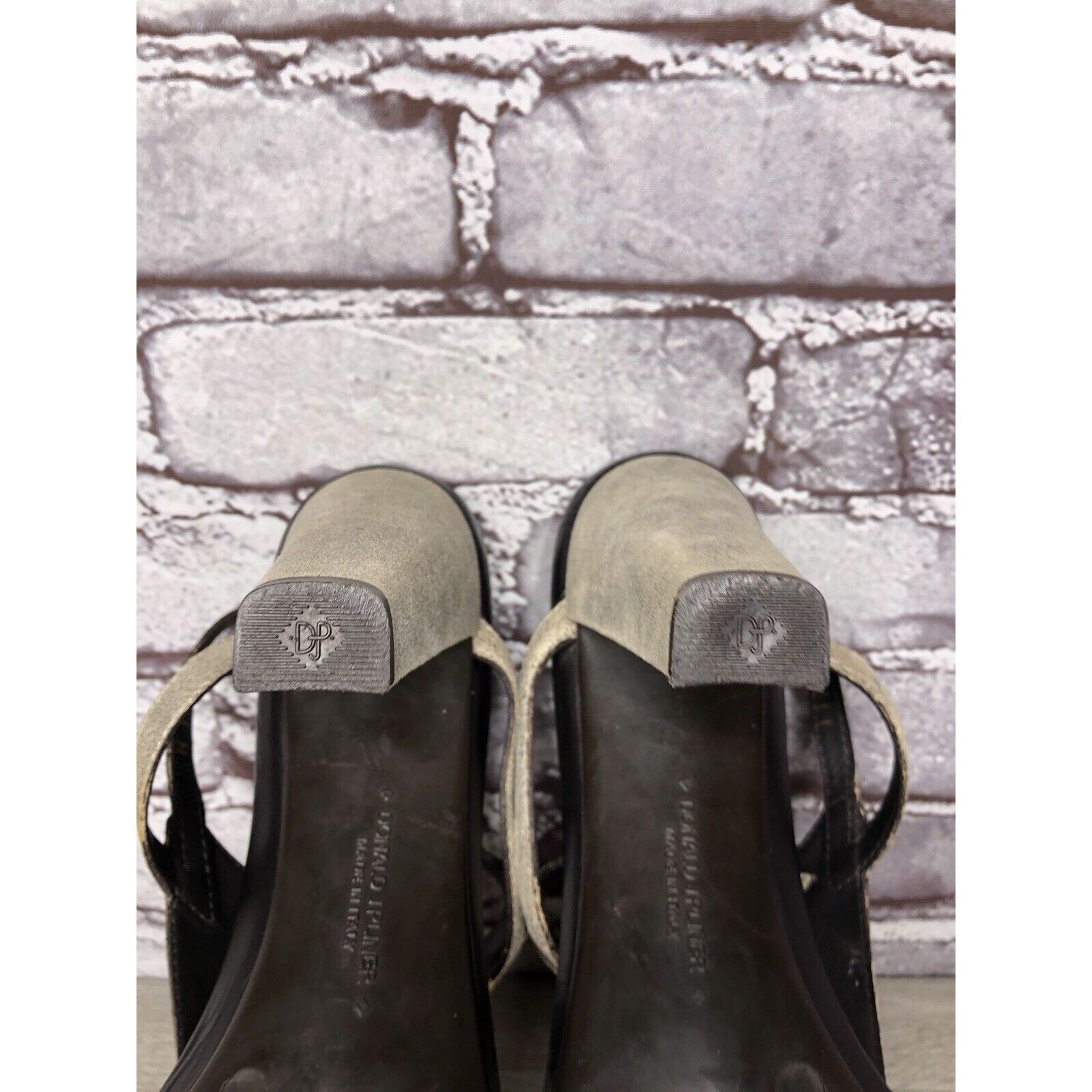 Donald Pliner Donald J. Pliner Peggy Gray Shimmer Leather T- Strap Heels S Size US 11 / IT 41 - 15 Thumbnail
