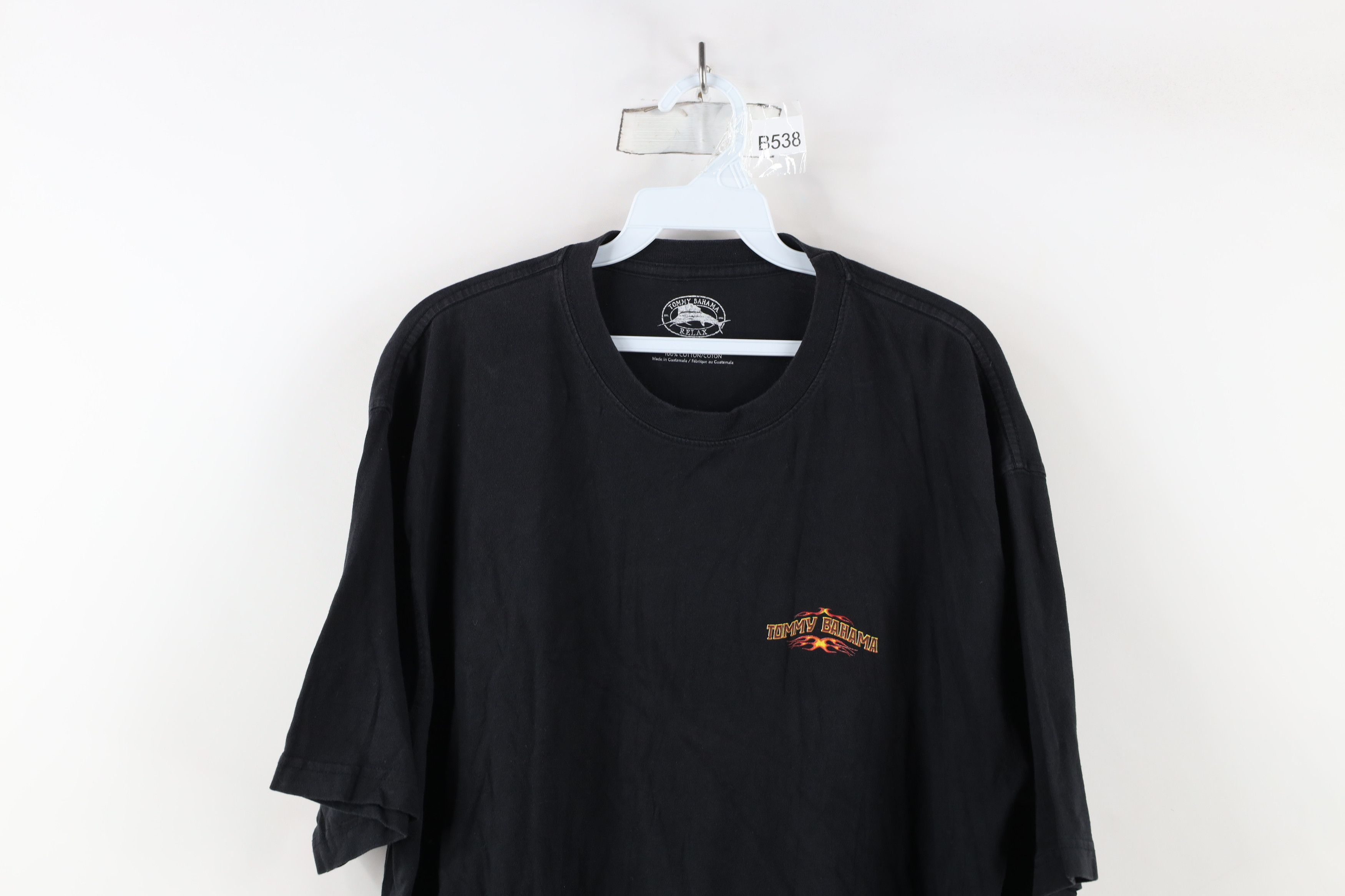 Tommy Bahama × Vintage Vintage Tommy Bahama Relax Fire Flames Grilling T-Shirt Size US L / EU 52-54 / 3 - 2 Thumbnail