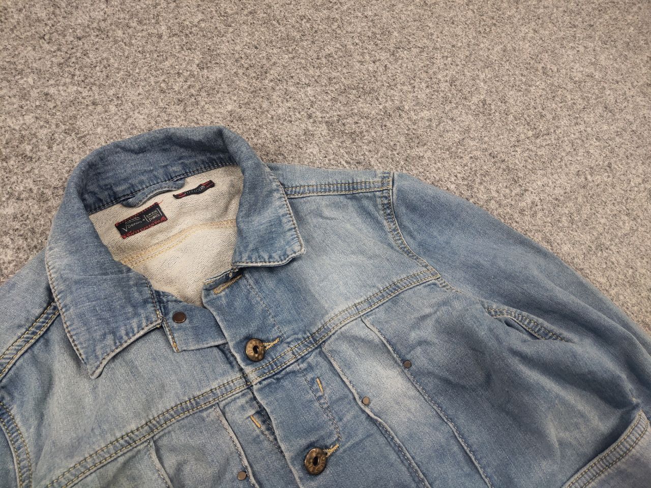 Diesel Vintage 90's Diesel Elshar Ne Juzicon denim stretch Jacket Size US S / EU 44-46 / 1 - 7 Thumbnail
