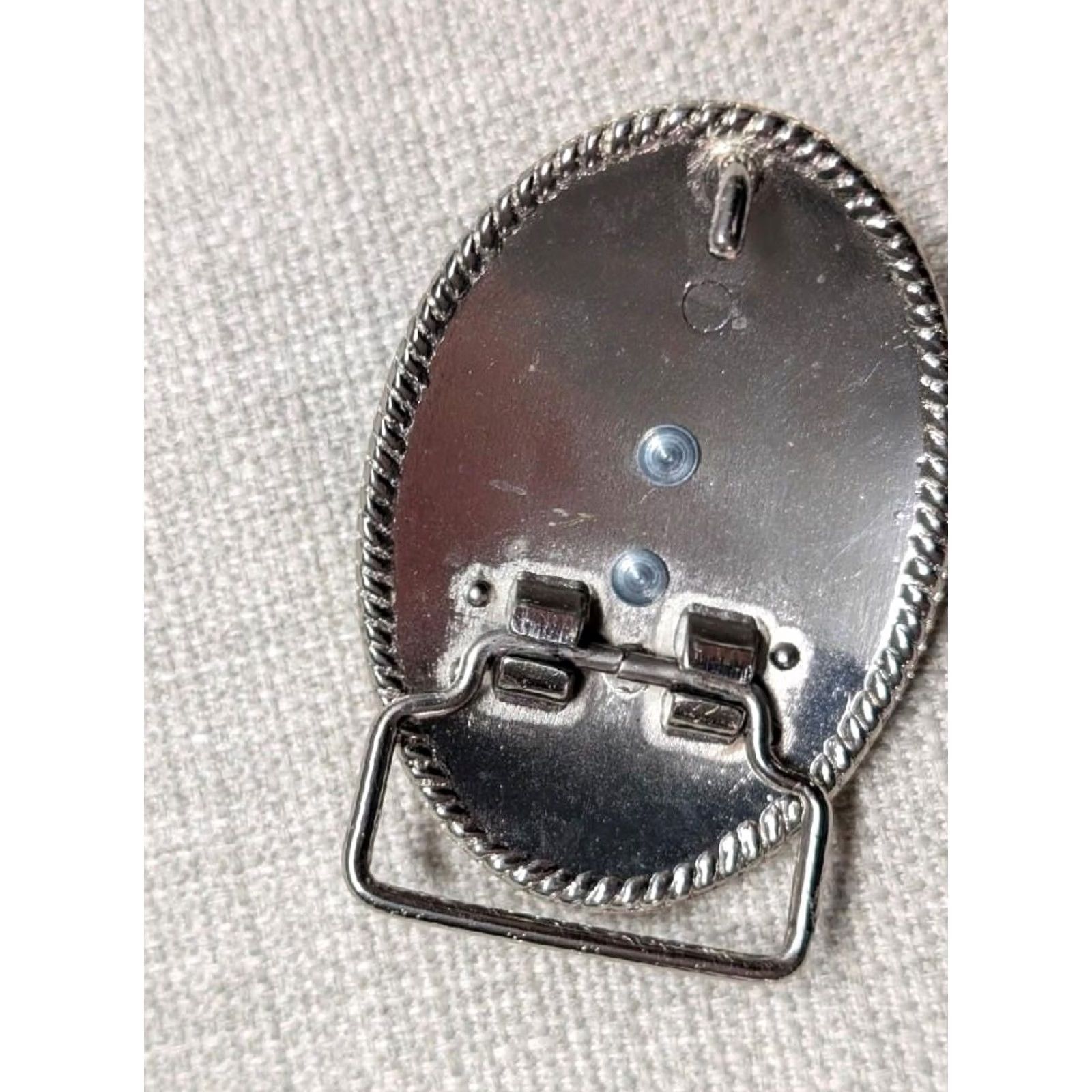 Vintage VINTAGE WESTERN Belt Buckle LONG HORN steer COWBOY gold/silver RODEO Mens Size ONE SIZE - 3 Thumbnail