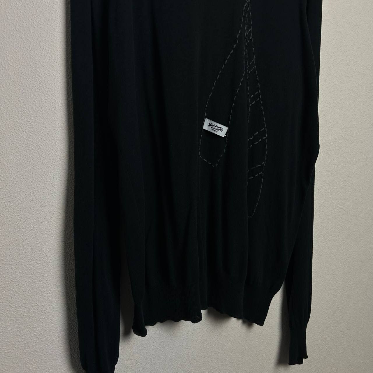 Moschino Designer Moschino Jeans Big logo vintage sweater Size US XL / EU 56 / 4 - 3 Thumbnail