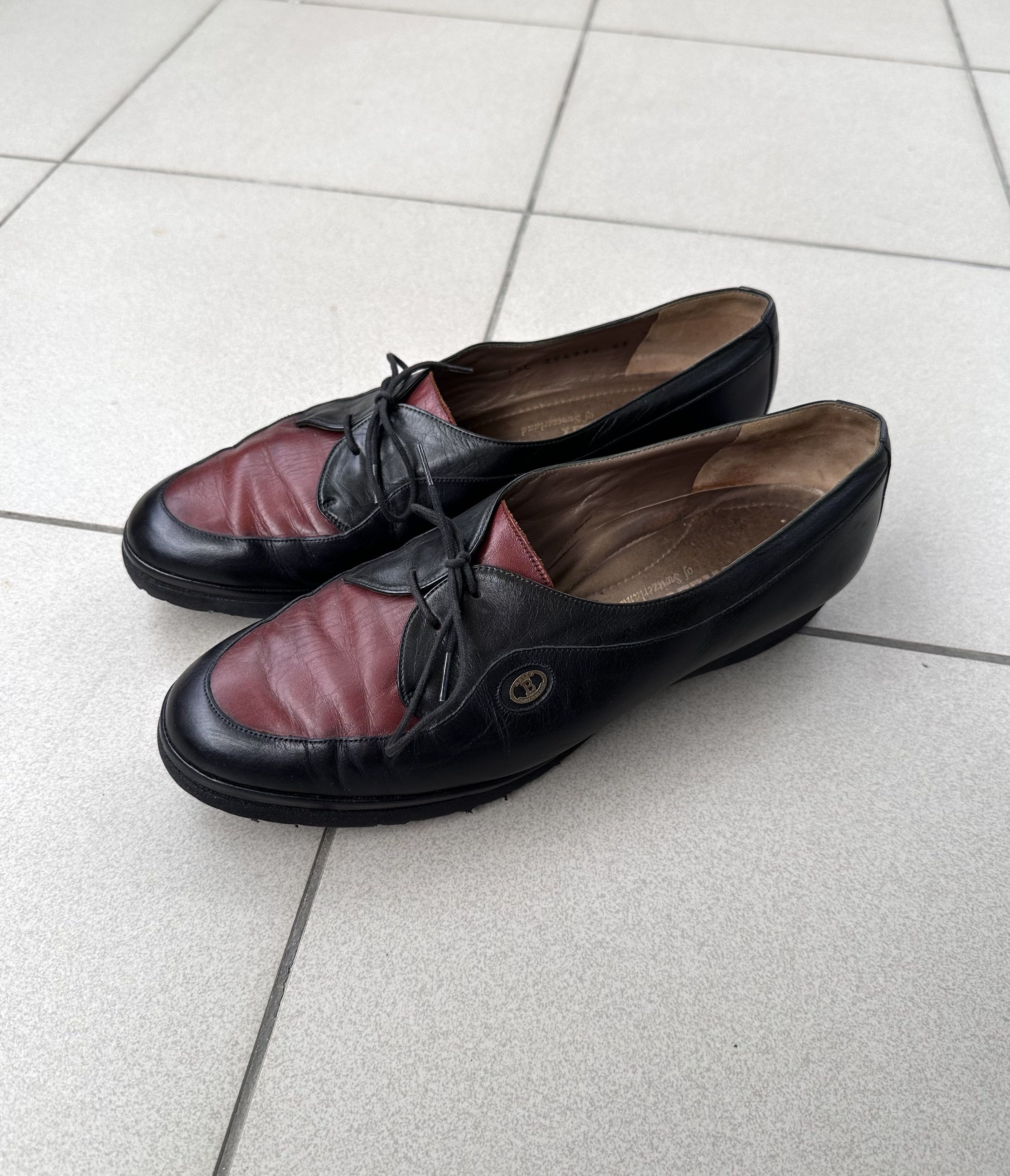 Bally Vintage Bally Italy leather flat shoes Size US 10 / IT 40 - 2 Thumbnail