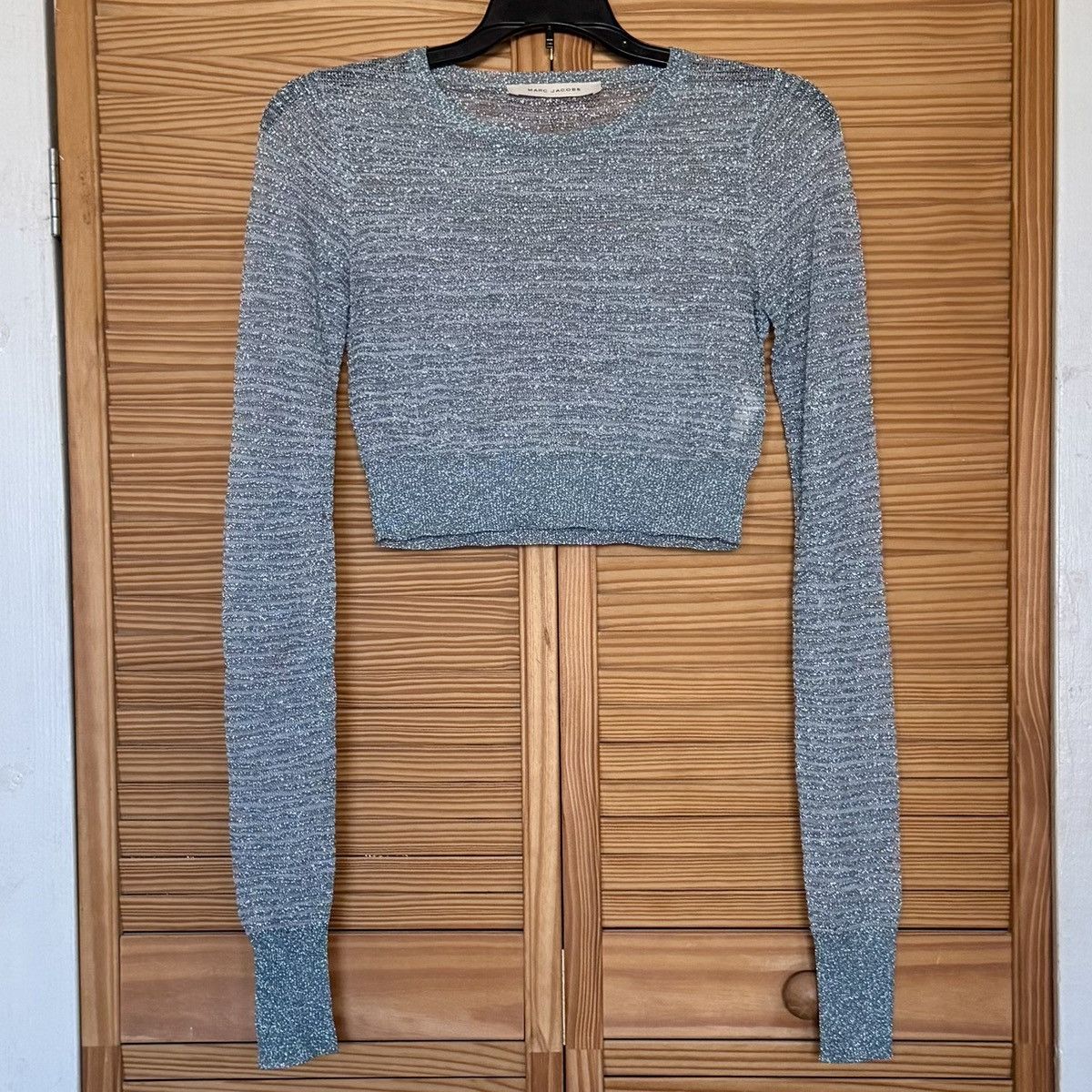 Marc Jacobs MARC JACOBS GRUNGE OOAK Sample Crop Top S Glitter Heaven Y2K Size S / US 4 / IT 40 - 2 Thumbnail