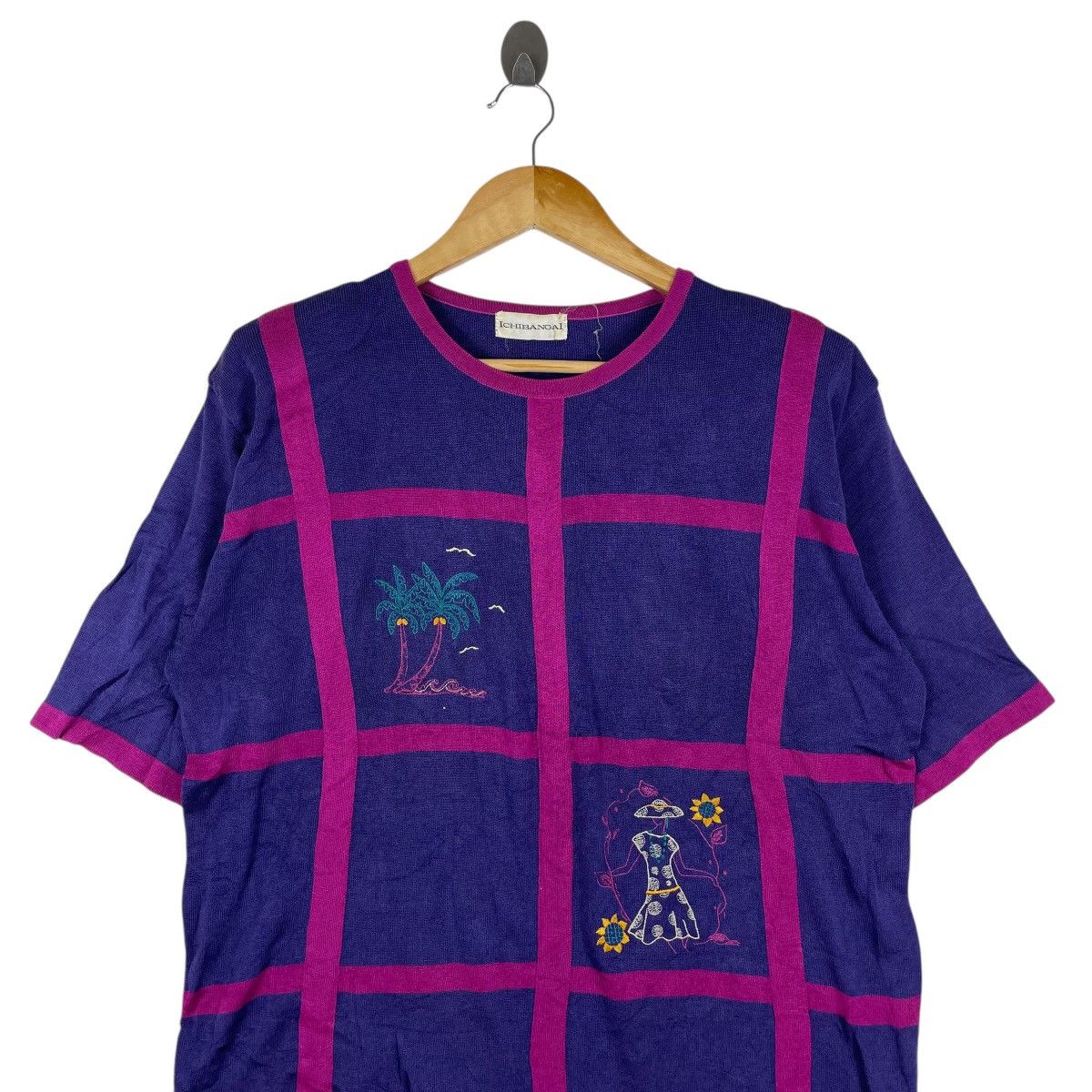 Vintage Vintage Ichibangai Knitwear Shirt Size US L / EU 52-54 / 3 - 2 Thumbnail