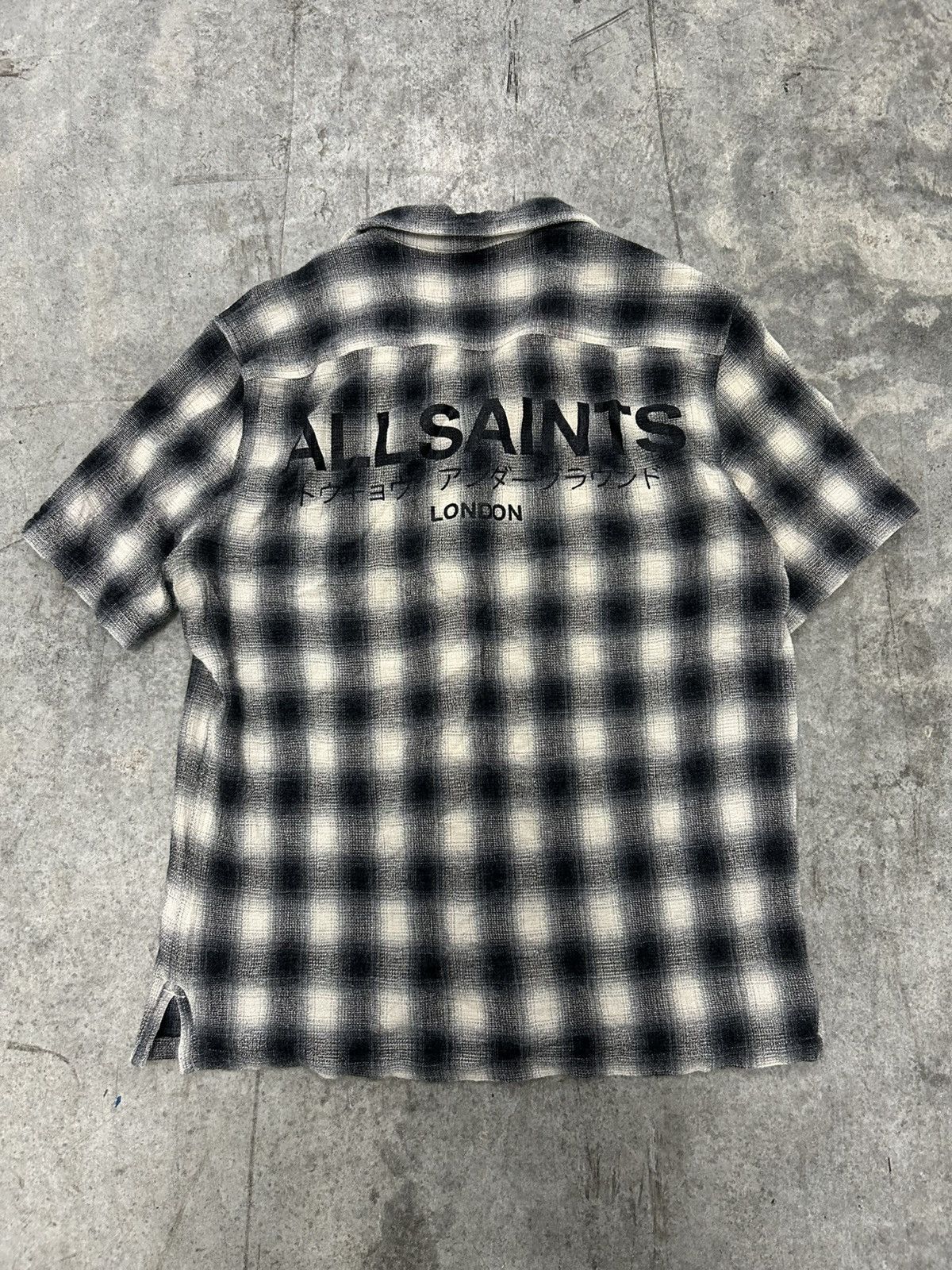 Allsaints All saints underground checkered shirt button up Size US S / EU 44-46 / 1 - 1 Thumbnail