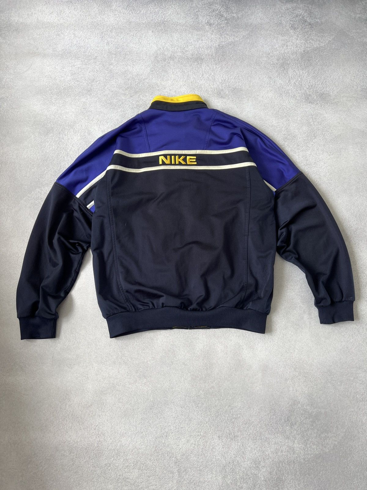 Nike × Vintage Vintage Nike Tracksuit Blue Yellow Retro Style Big Logo Size US S / EU 44-46 / 1 - 12 Thumbnail