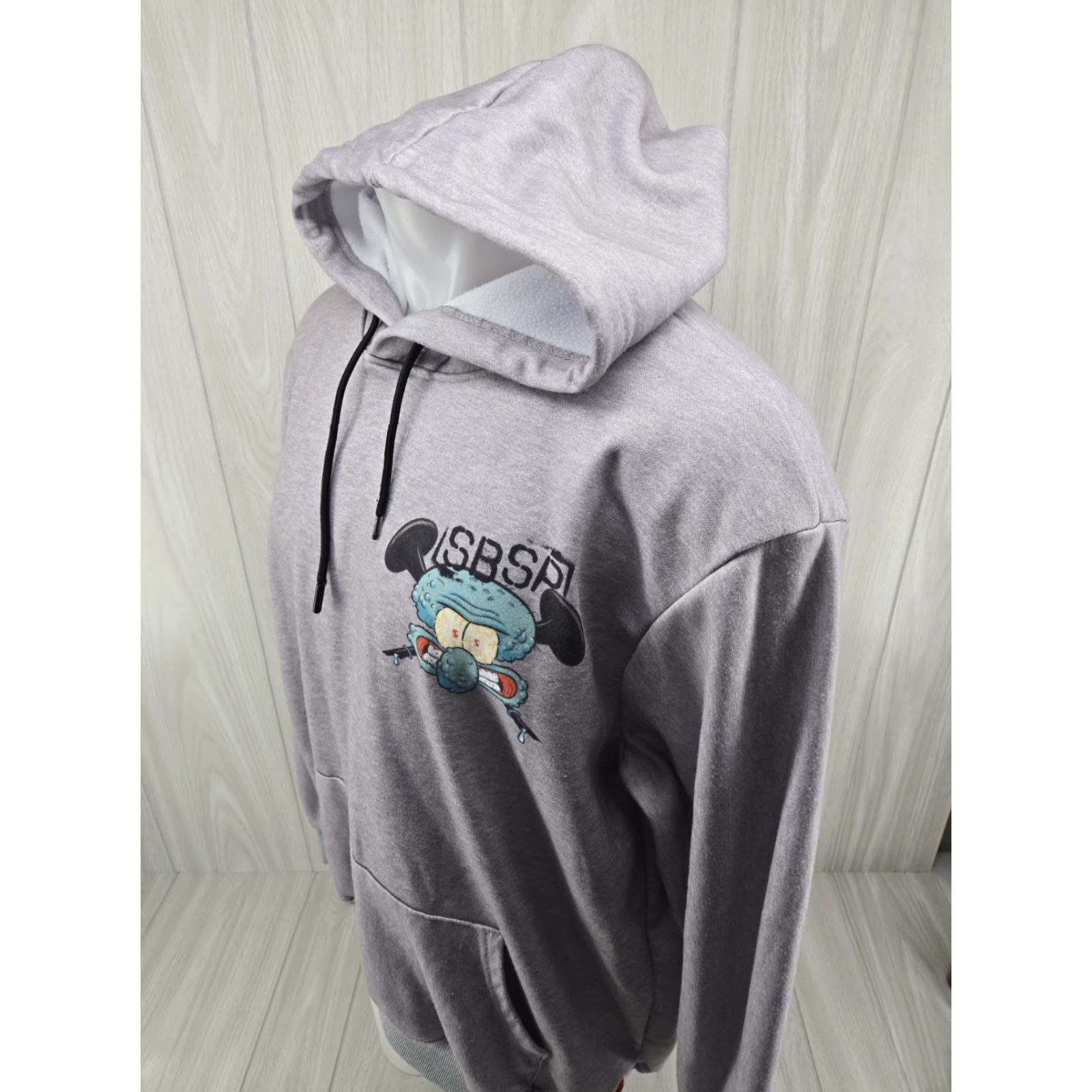 Members Only Members Only x Nickelodeon Hoodie Men Large Spongebob Patrick Squidward Gray Pullover Hooded Graphic Print Pockets Mens Size US L / EU 52-54 / 3 - 5 Thumbnail