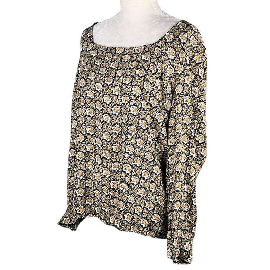 Loft Loft Top Blouse Floral Long Sleeves Medium New Size M / US 6-8 / IT 42-44 - 8 Thumbnail